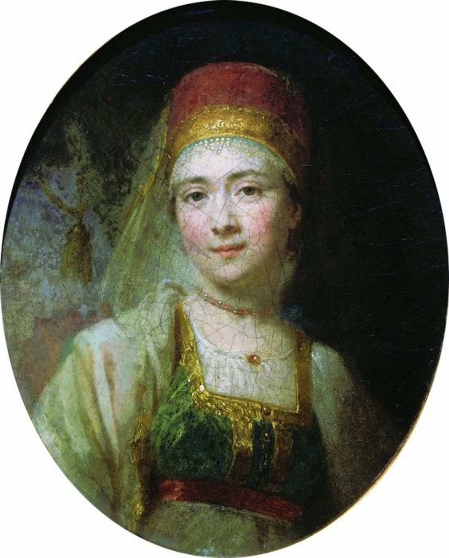 Christina, the Peasant Woman from Torzhok by Vladimir Borovikovsky