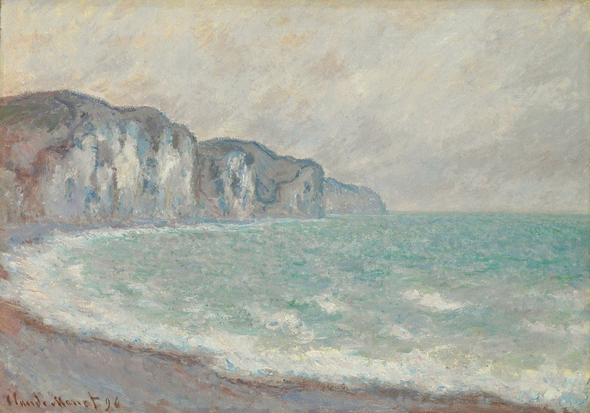 Falaise De Pourville by Claude Monet