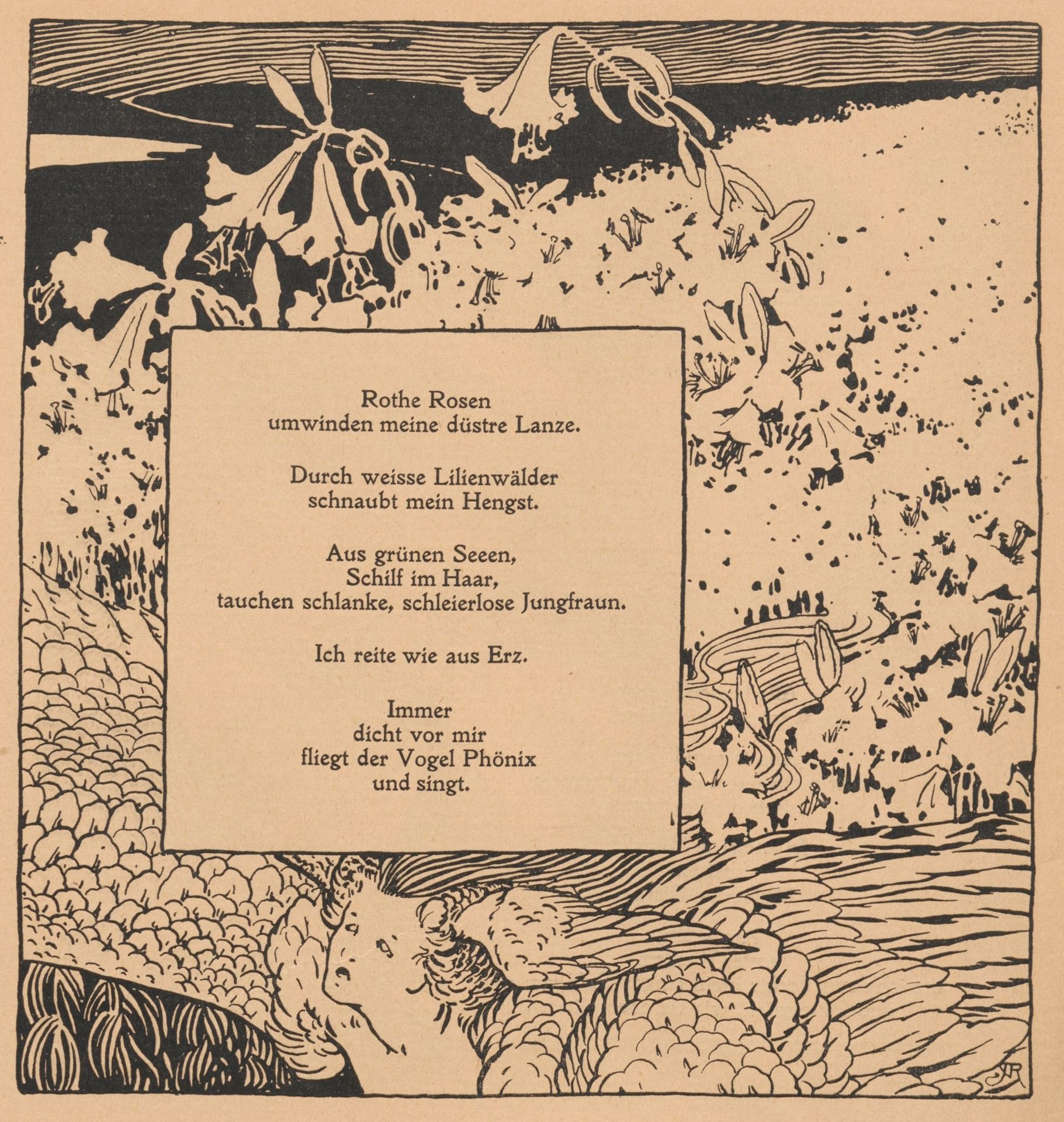 Illustration to a Poem by Arno Holz by Alfred Roller