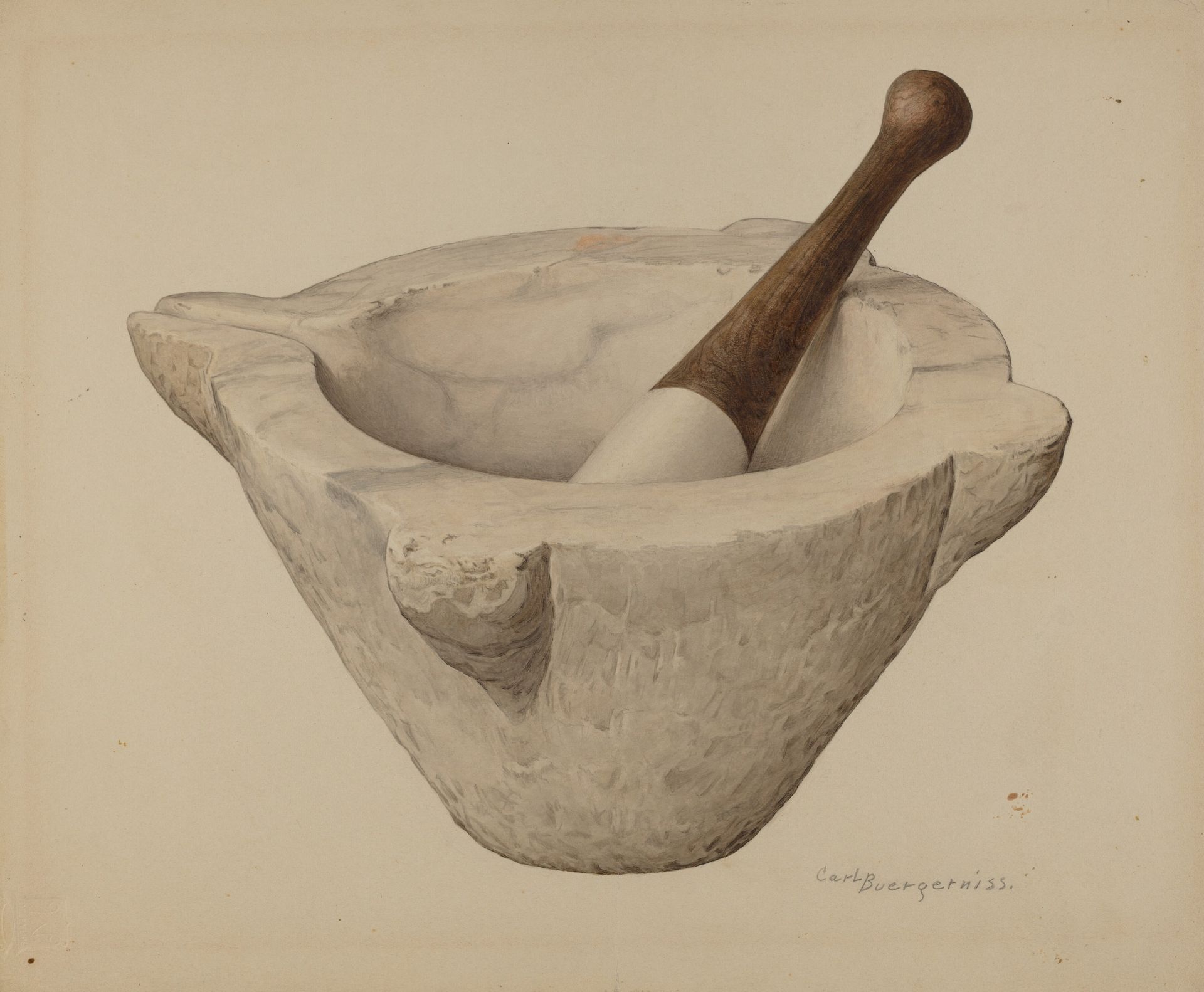 Mortar and Pestle by Carl Buergerniss