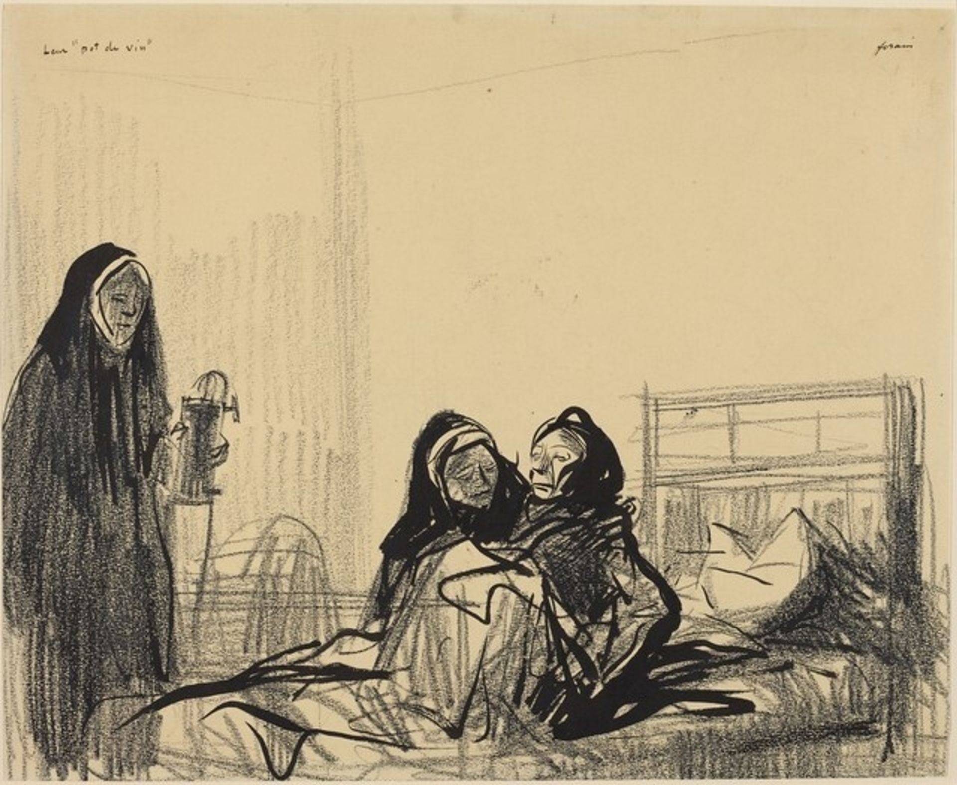 Leur "pot de vin" by Jean-Louis Forain