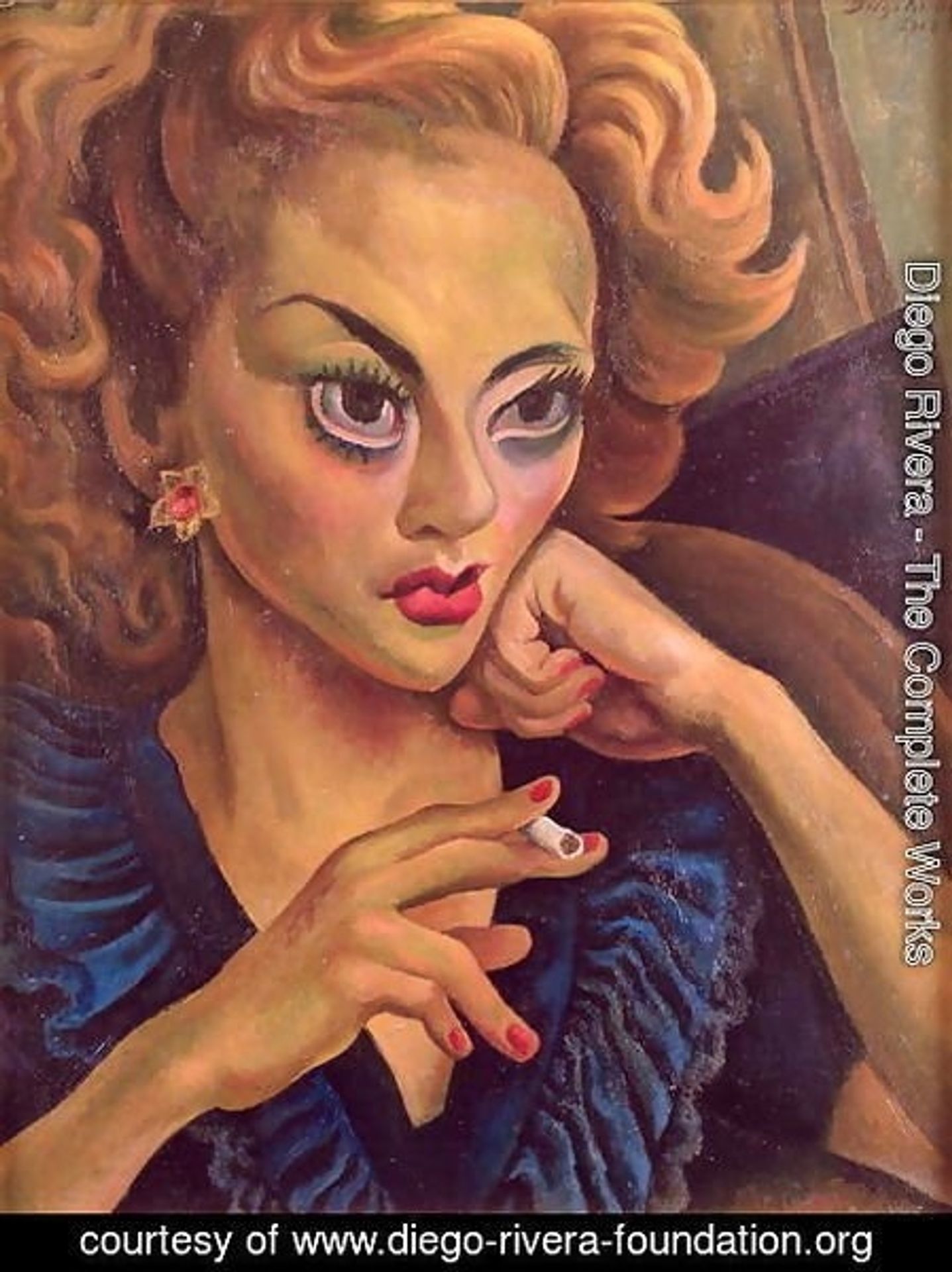 Portrait of an Actress by Diego Rivera