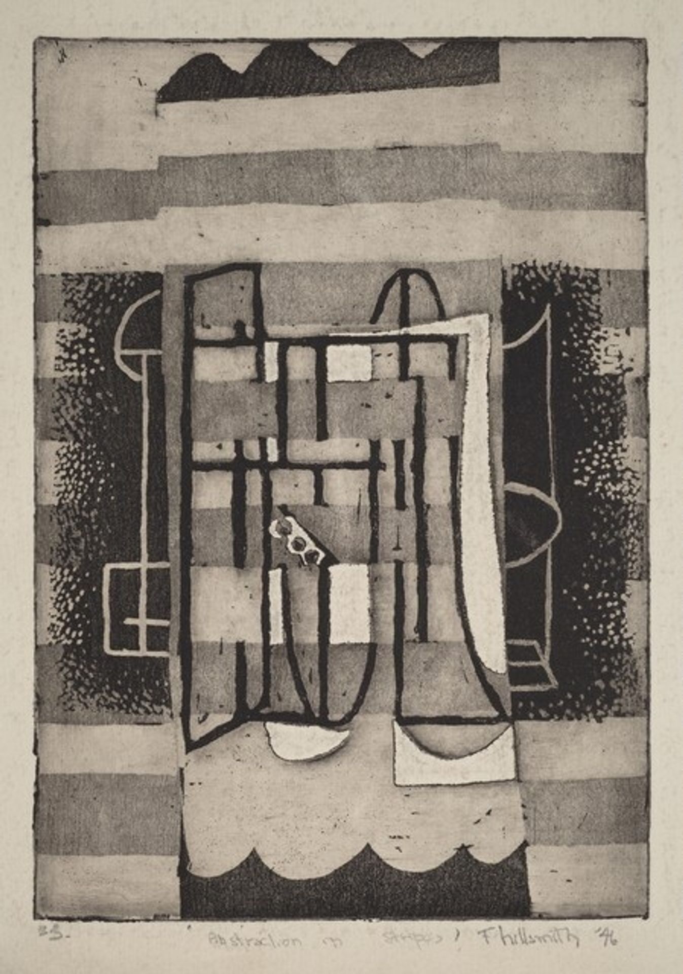 Abstraction of Stripes by Fannie Hillsmith