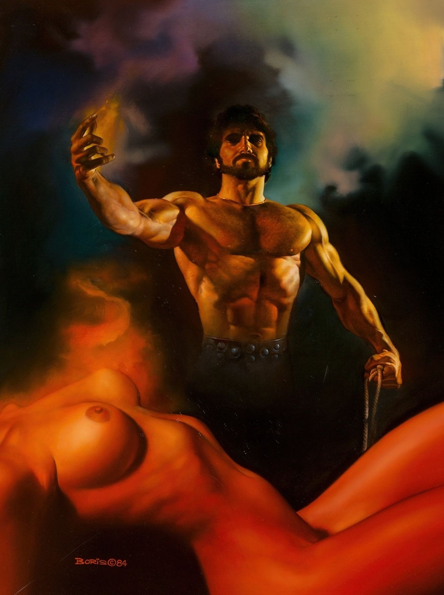 Exorcism, Enchantment book illustration by Boris Vallejo