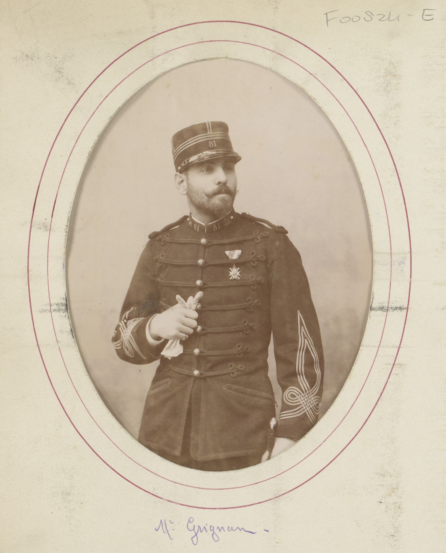 Portret van een man, aangeduid als Grignon by Louis Martin