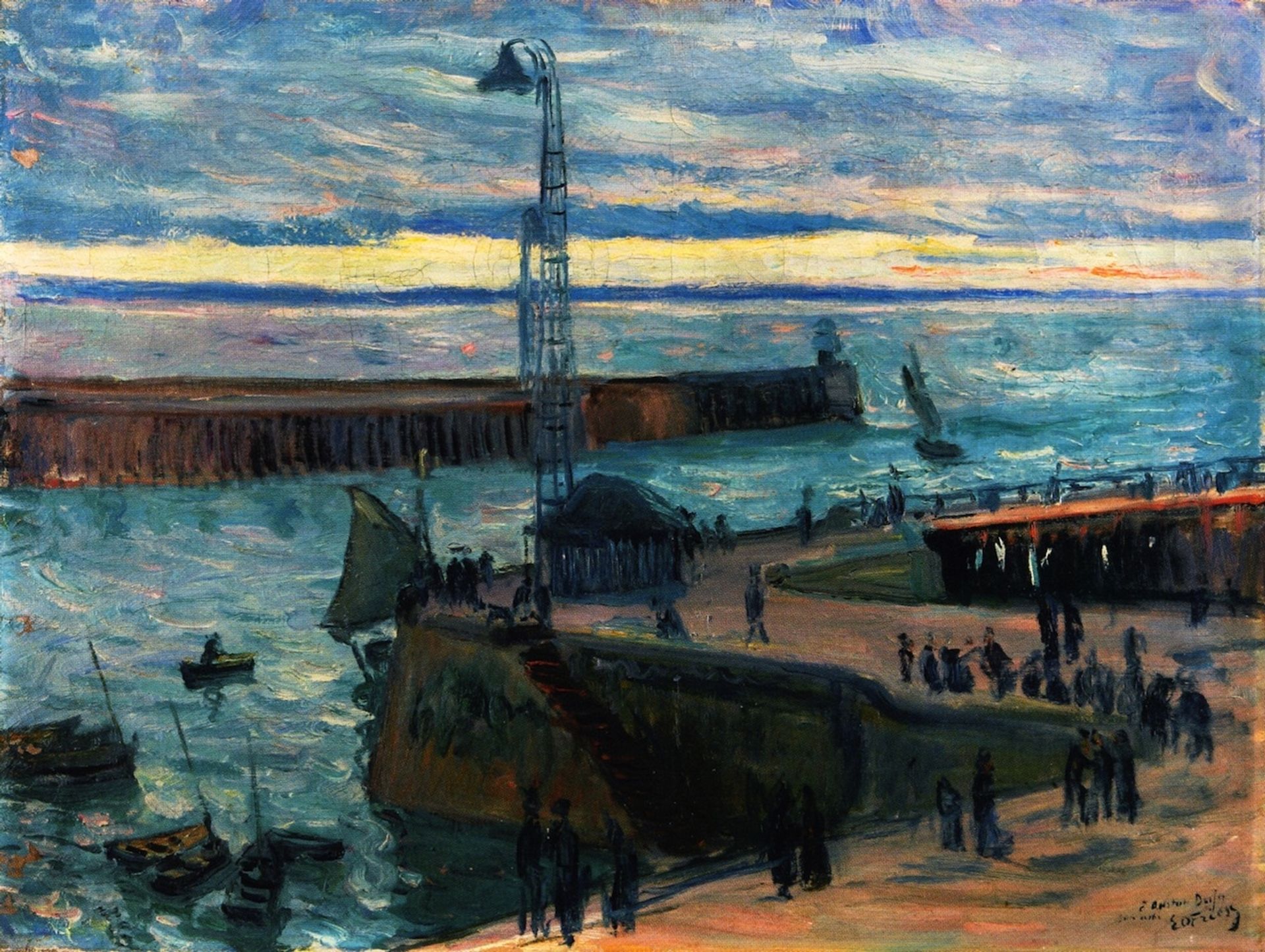 Le Haver, the Port Entrance by Othon Friesz