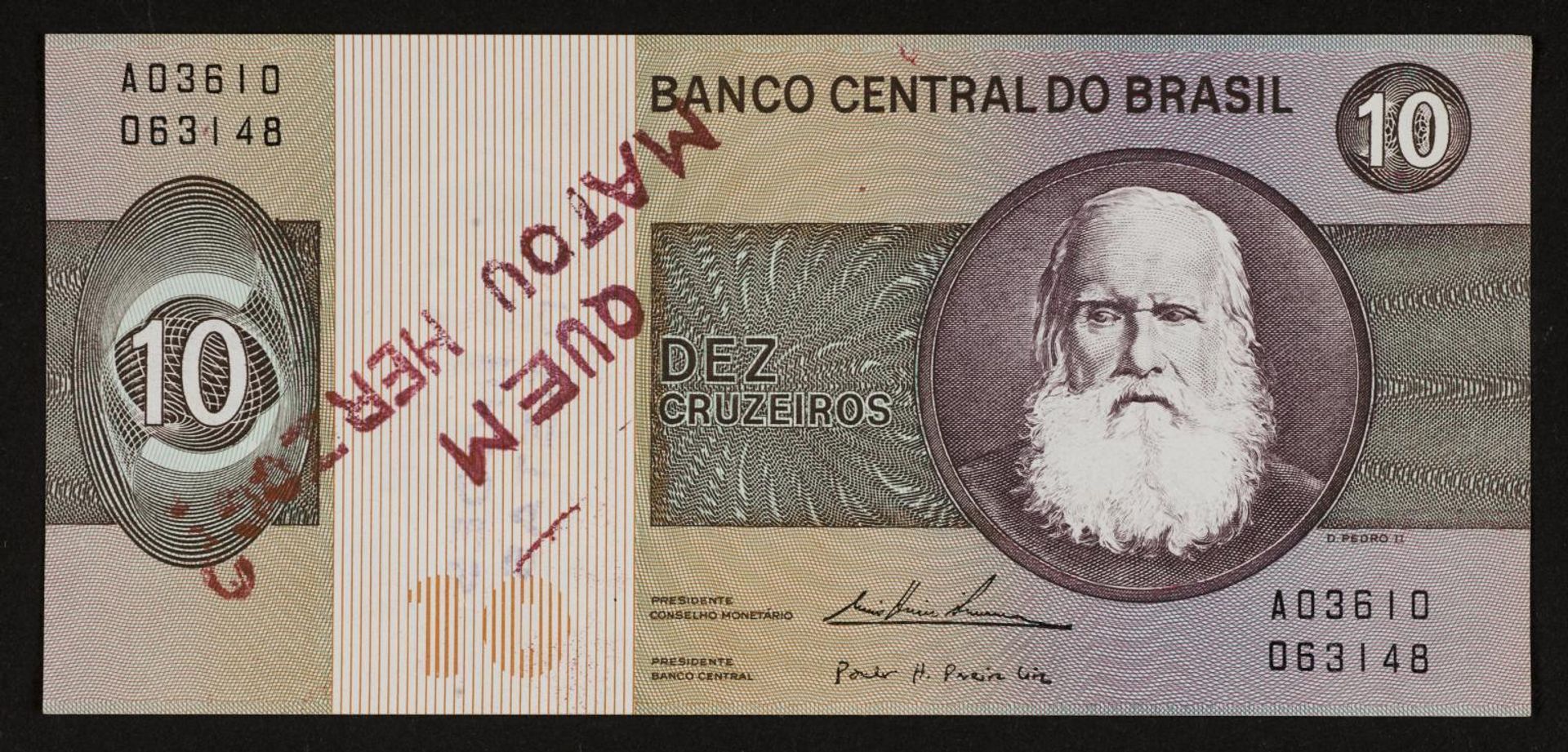 Insertions into Ideological Circuits 2: Banknote Project by Cildo Meireles