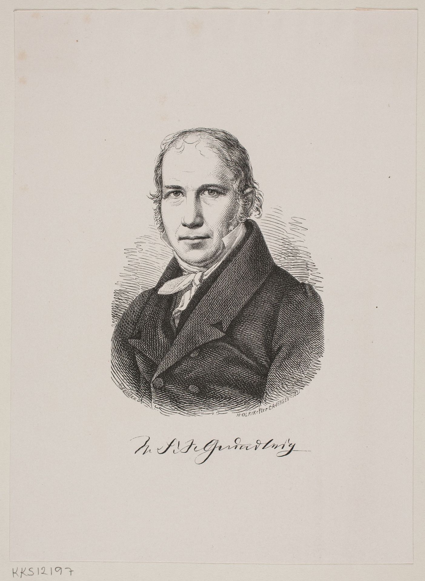 N.F.S Grundtvig by H.P. Hansen