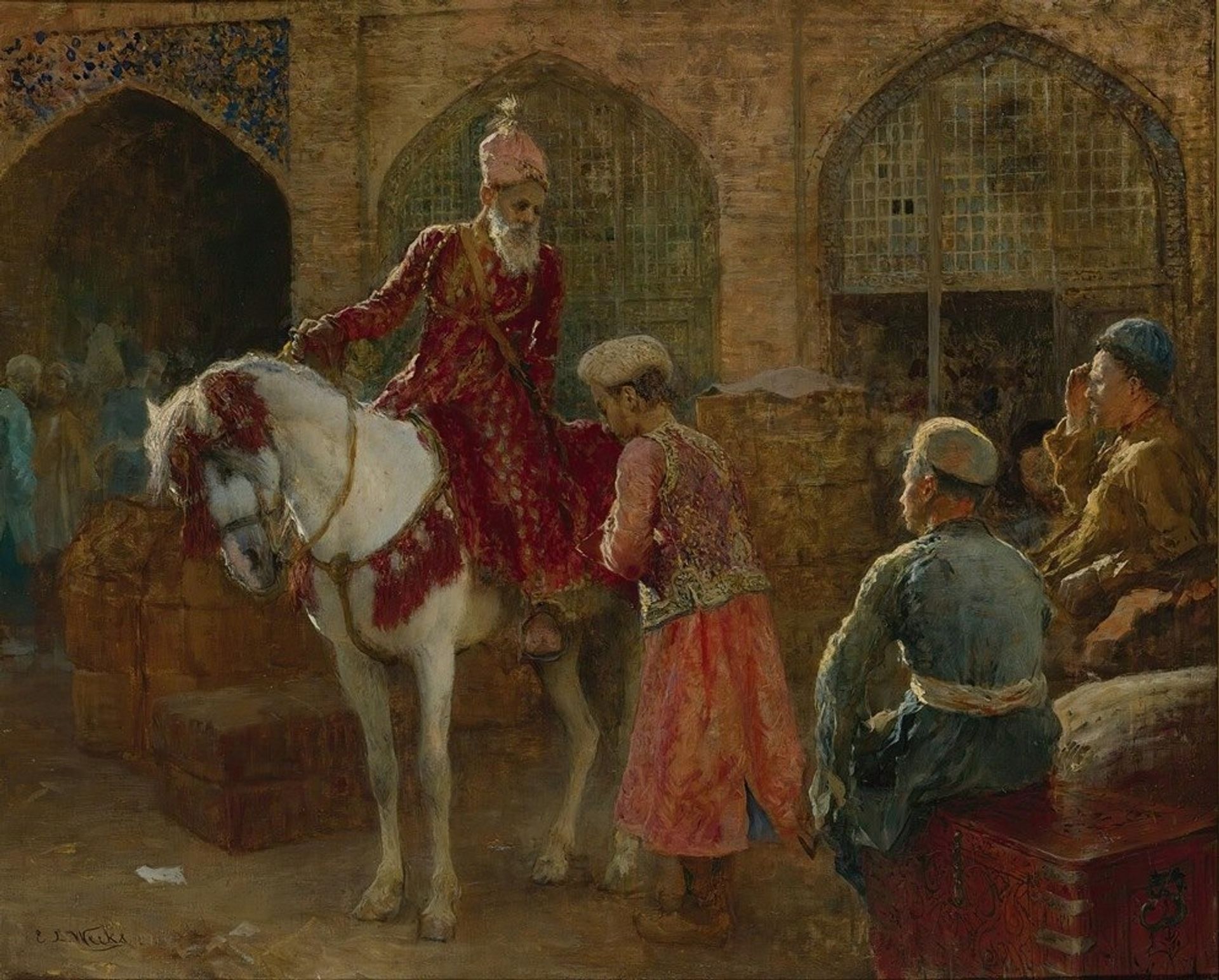 The grand vizier by Edwin Lord Weeks