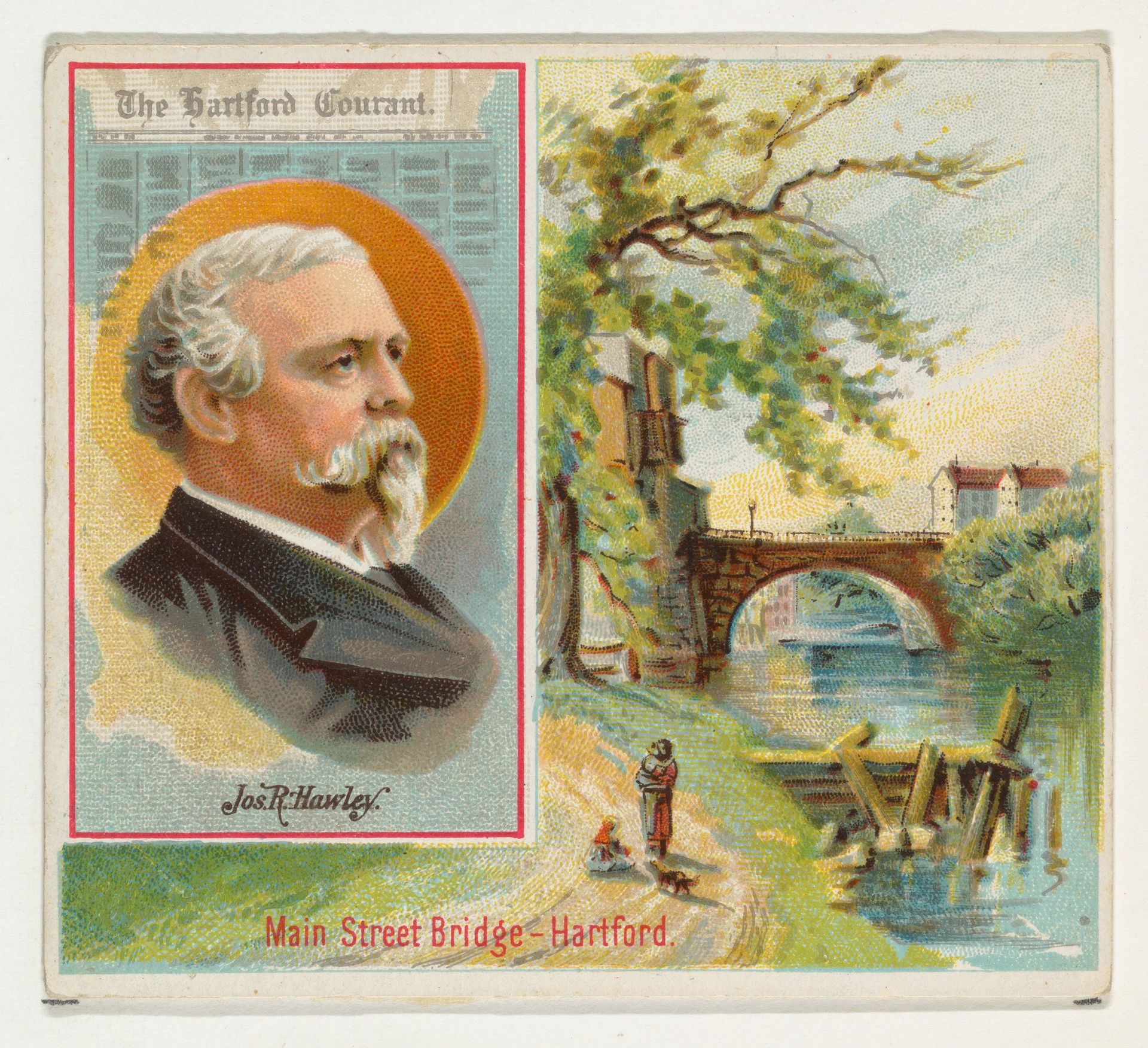 Joseph R. Hawley, The Hartford Courant, from the American Editors series (N35) for Allen & Ginter Cigarettes by Allen & Ginter