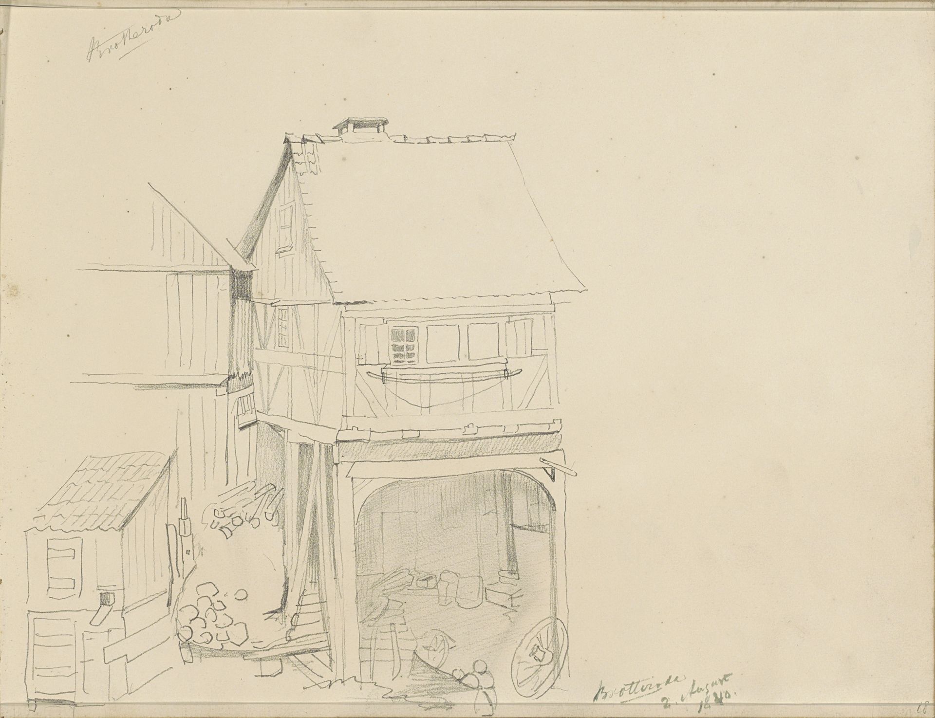 Huis met een werkplaats in Brotterode by Johannes Tavenraat