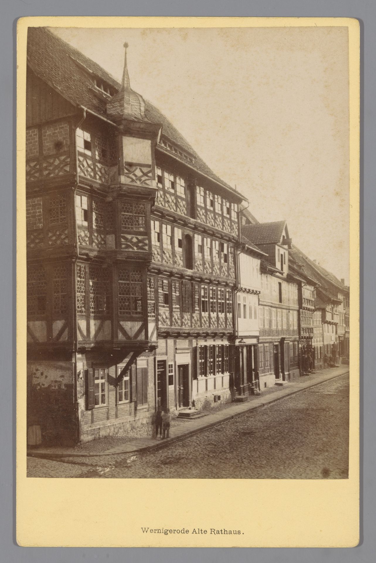 Gezicht op het voormalige stadhuis van Wernigerode by E. Rose