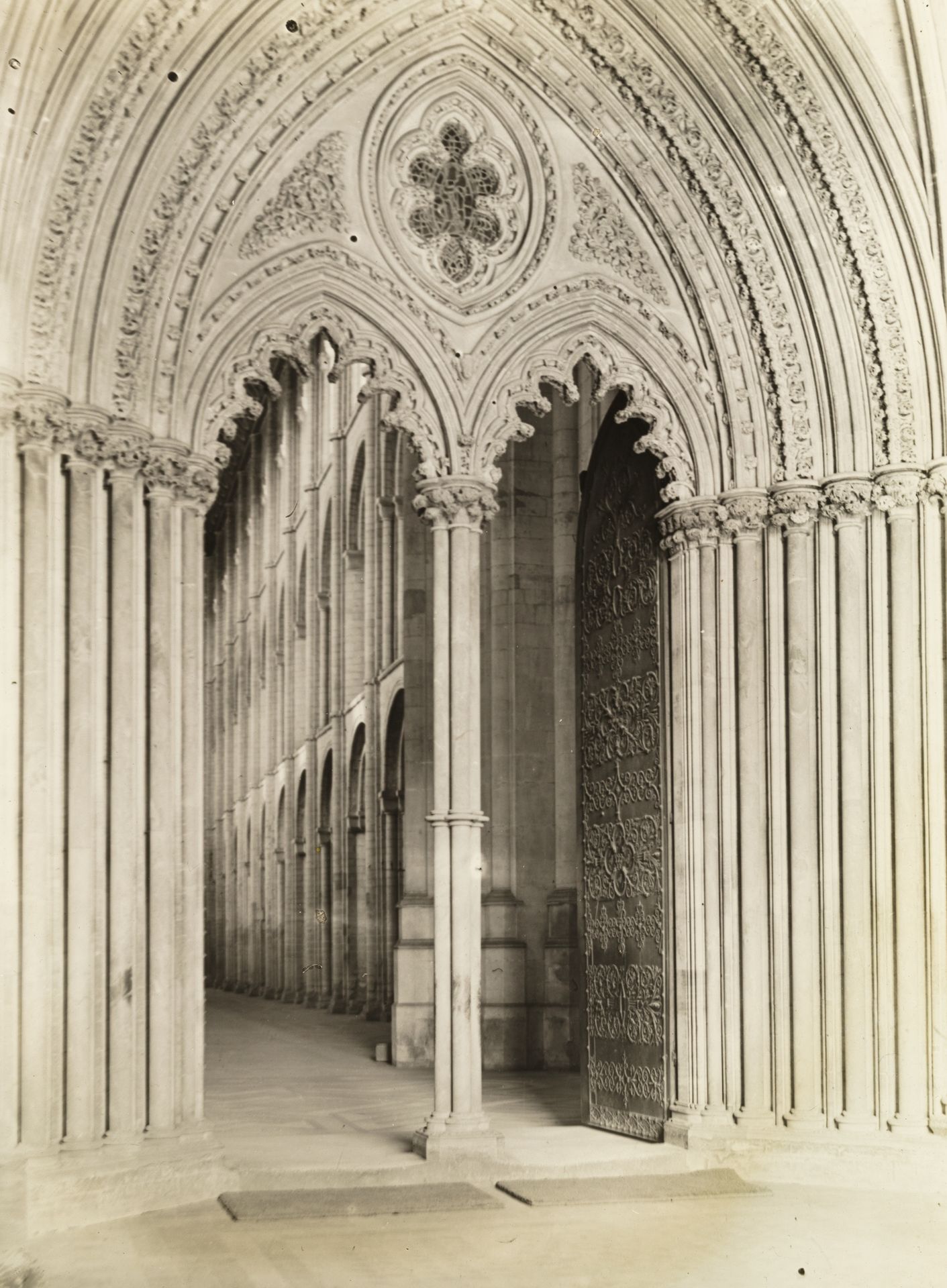 Ely Cathedral: Galilee Porch, Door into Nave by Frederick H. Evans