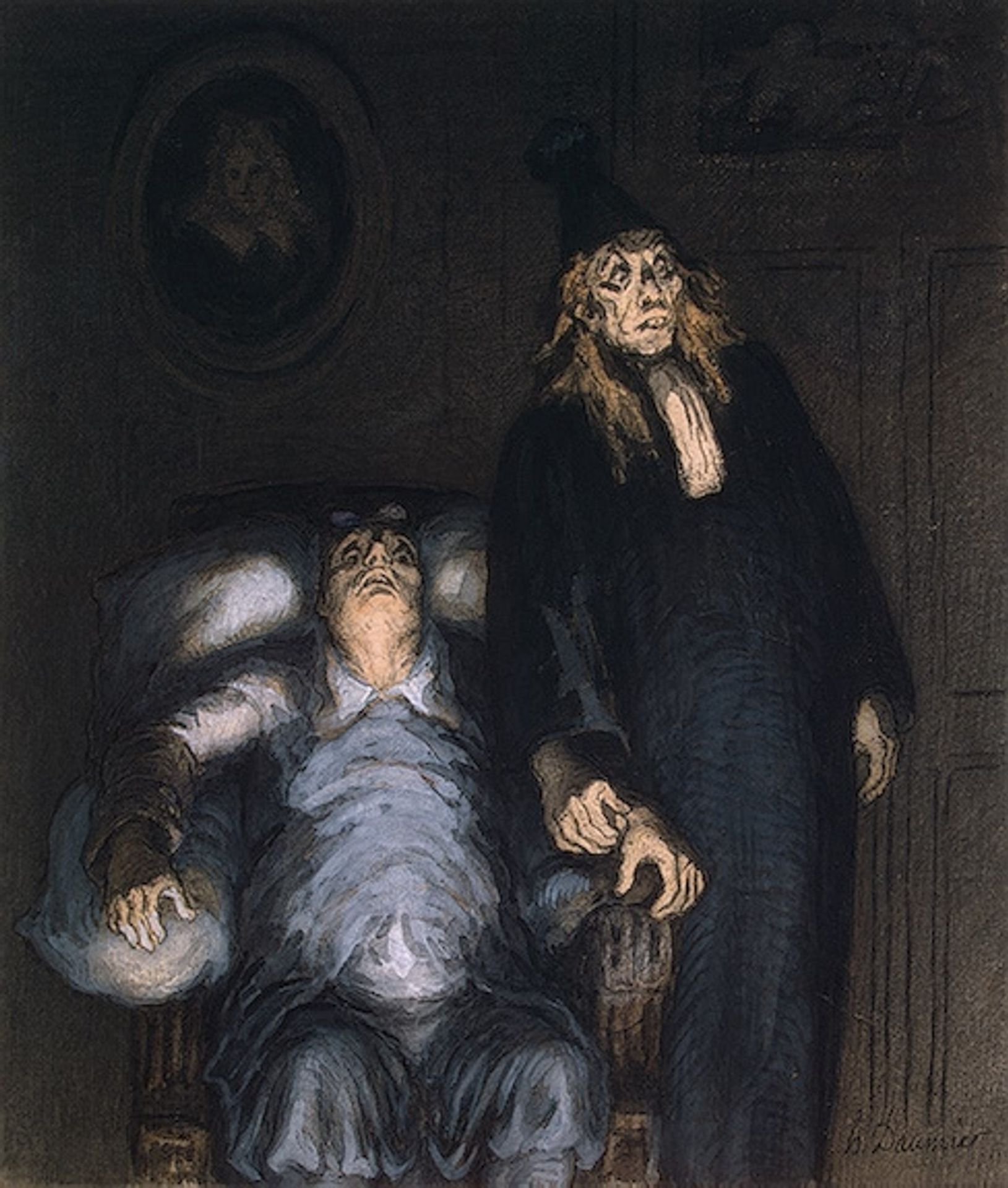 The Imaginary Invalid by Honoré Daumier