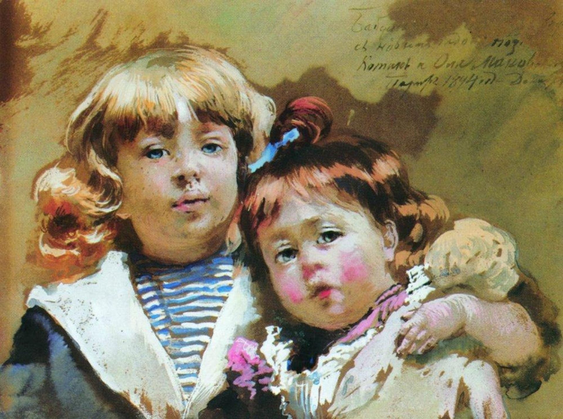 Konstantin and Olga Makovsky by Konstantin Egorovich Makovsky