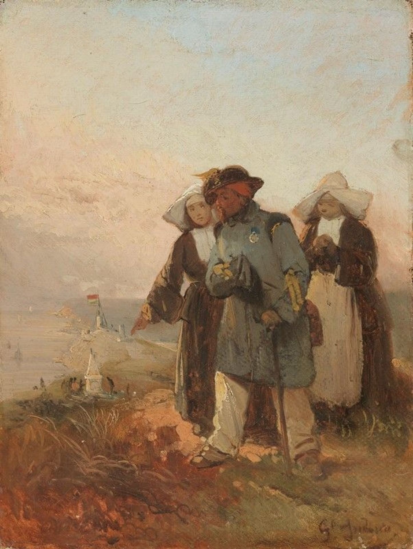 Bersagliere wounded in the Crimea by Gerolamo Induno