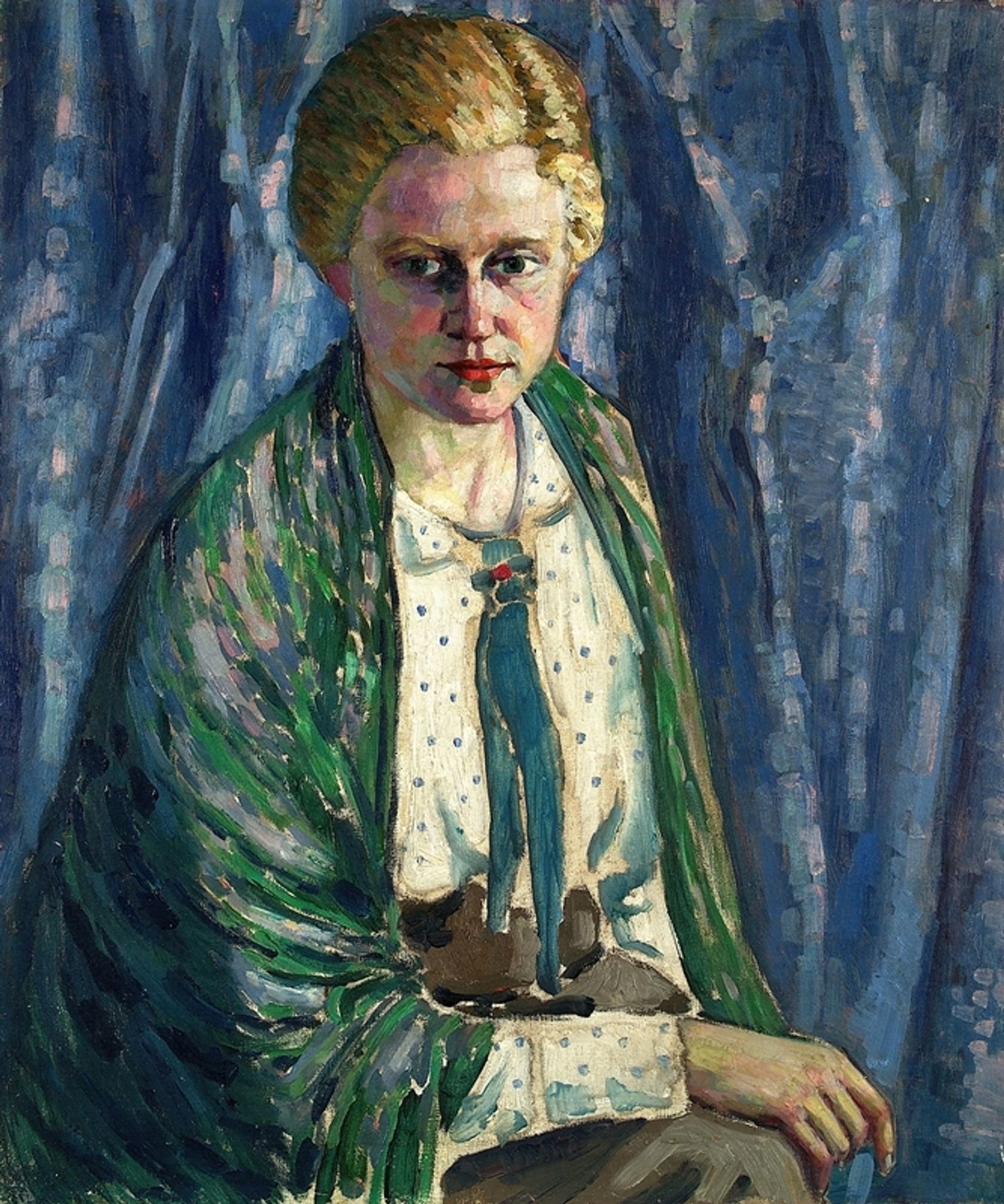 Alma Koskeli portree by Konrad Mägi