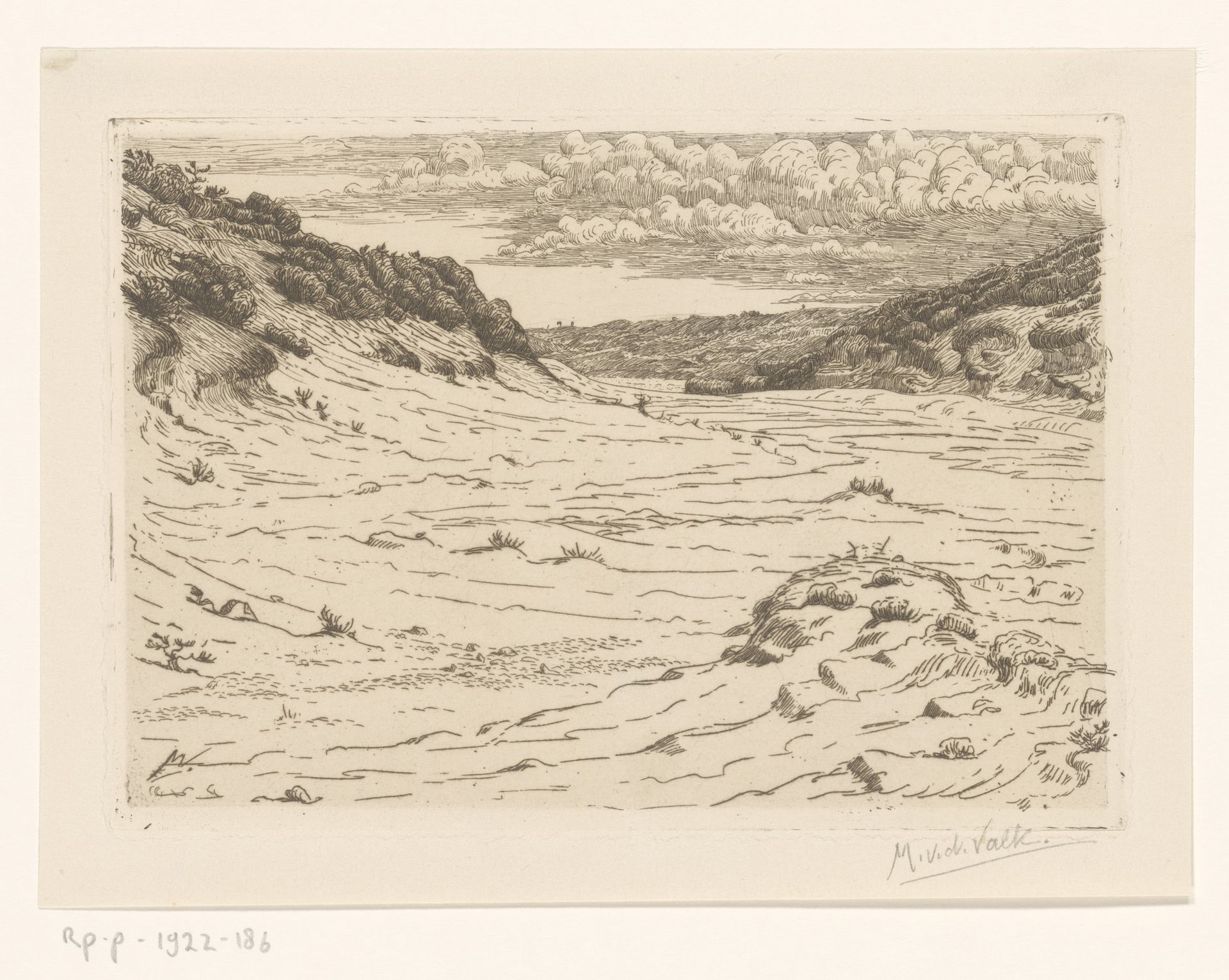 Duinlandschap by Maurits van der Valk