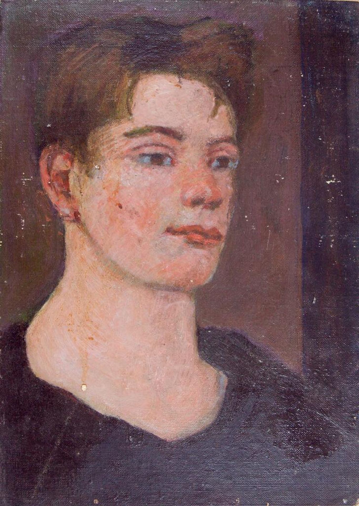 Portrait of a Young Man in a Black Shirt by Denman Waldo Ross