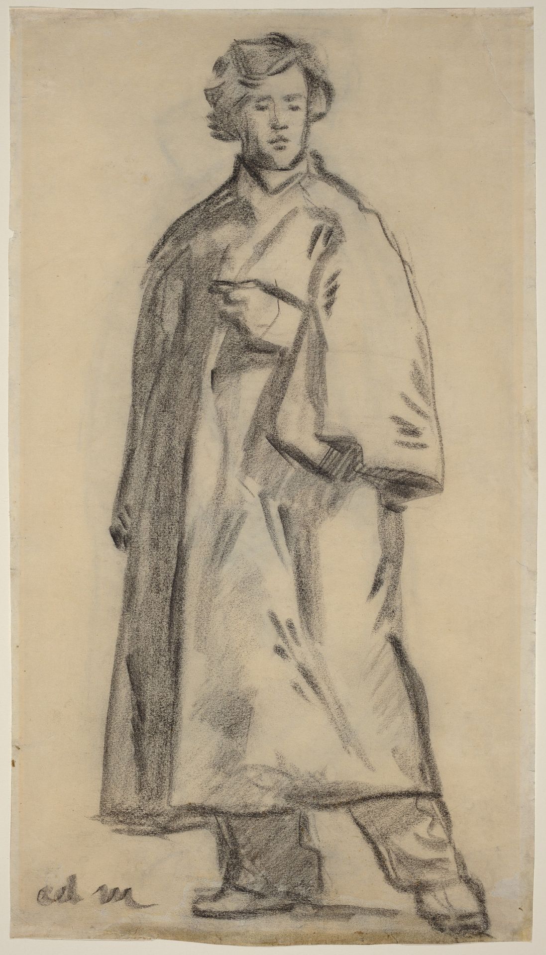 Man Wearing a Cloak [recto] by Edouard Manet