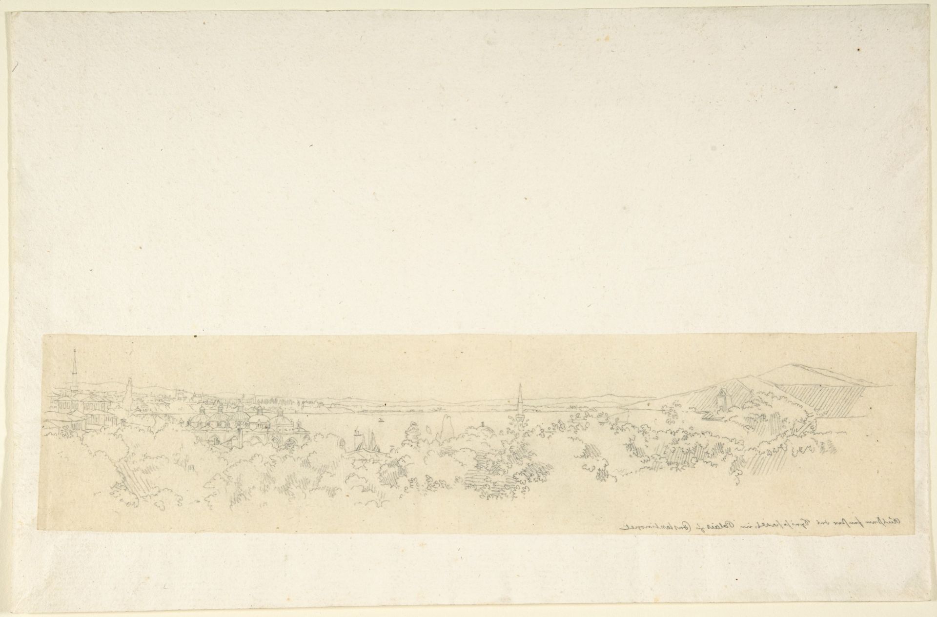 Landscape near Constantinople by Franz von Hauslab the Younger