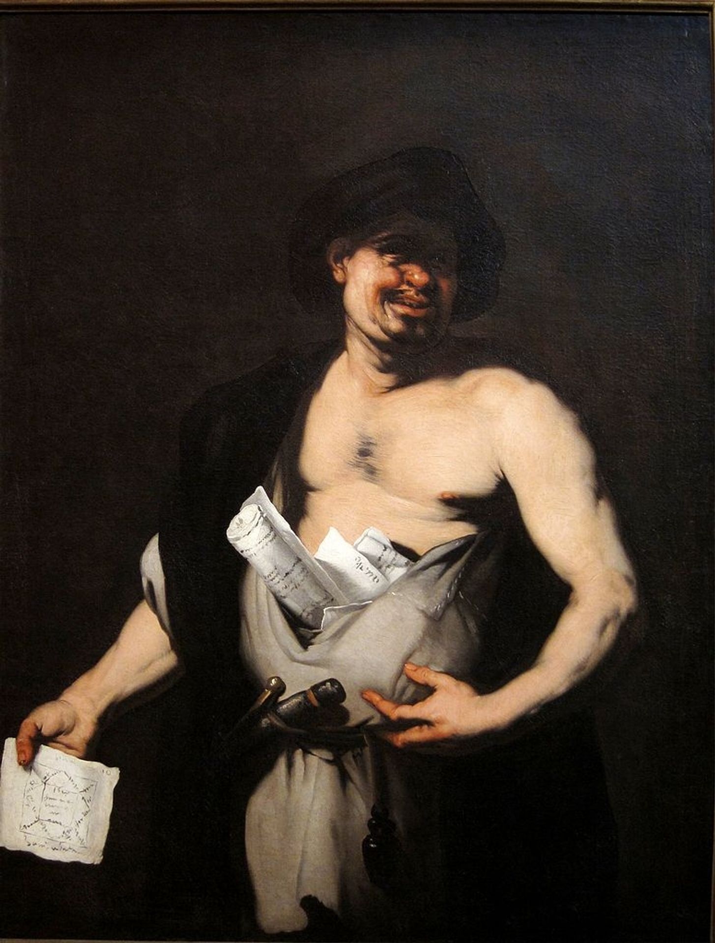 Democritus by Luca Giordano