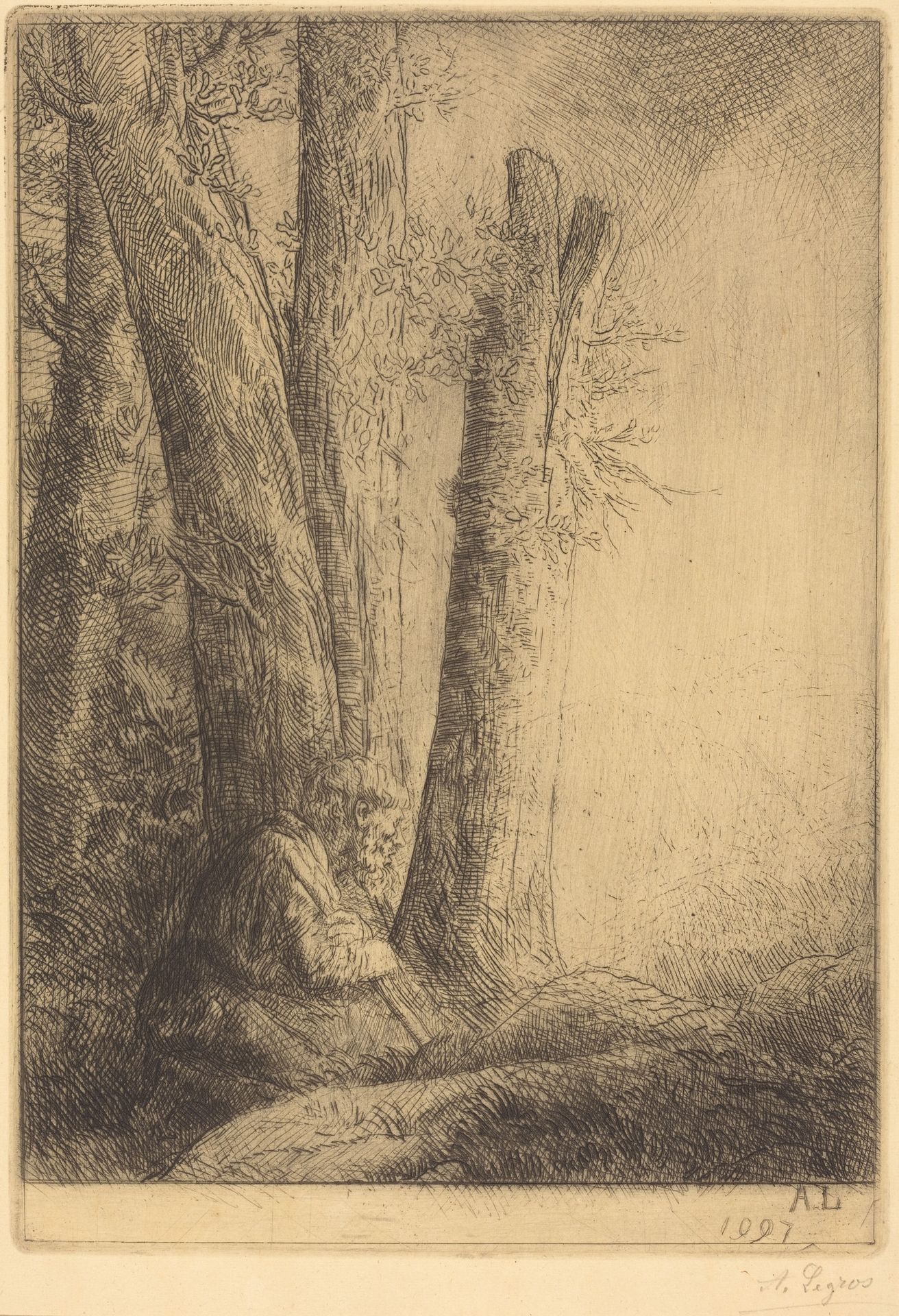 Study for the Prodigal Son (Etude pour L'enfant prodigue) by Alphonse Legros