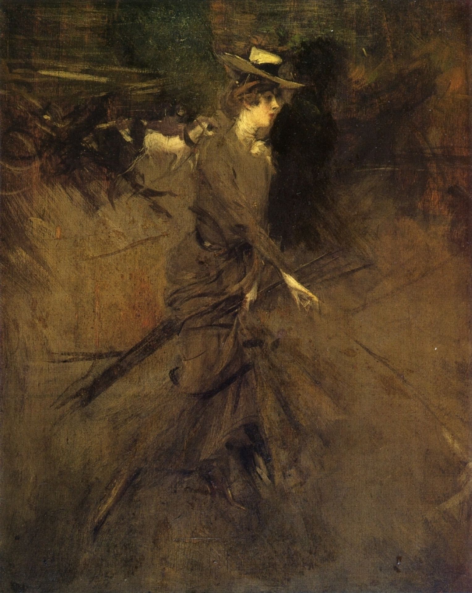 In the Promenade by Giovanni Boldini