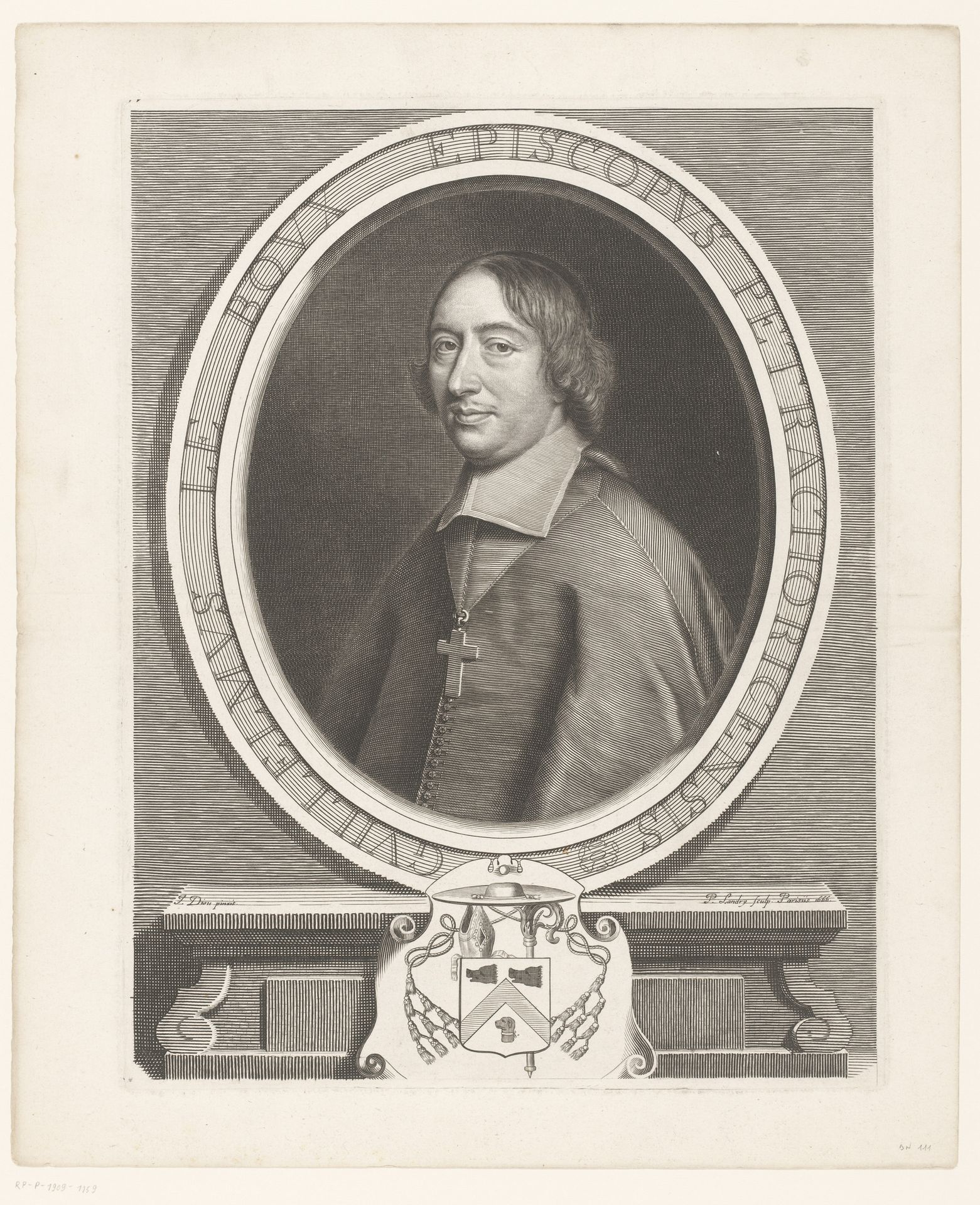 Portret van Guillaume Le Boux by Pierre Landry