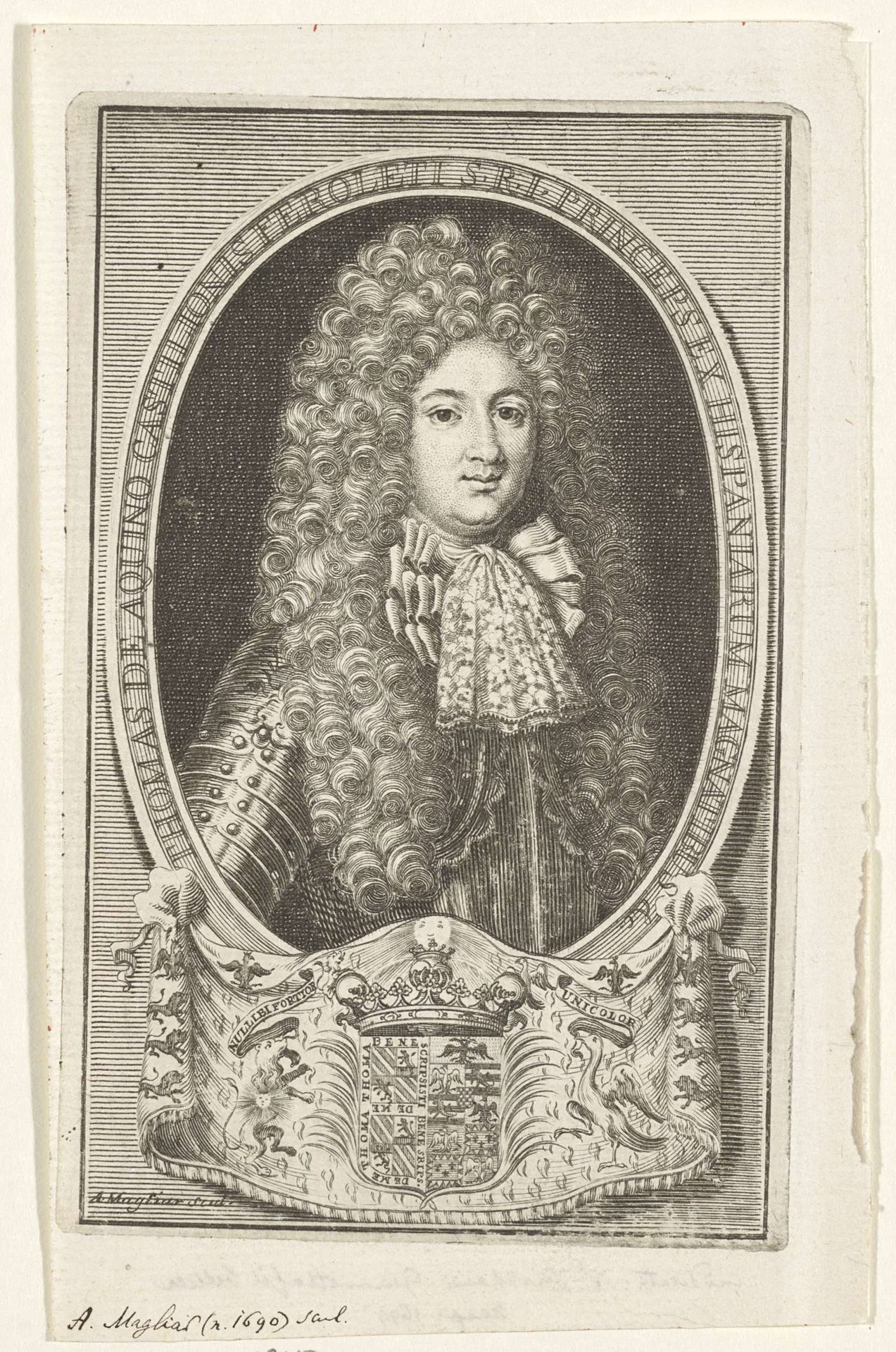Portret van Thomas de Aquino Castilionis Feroleti, prins van Spanje by Andrea Magliar