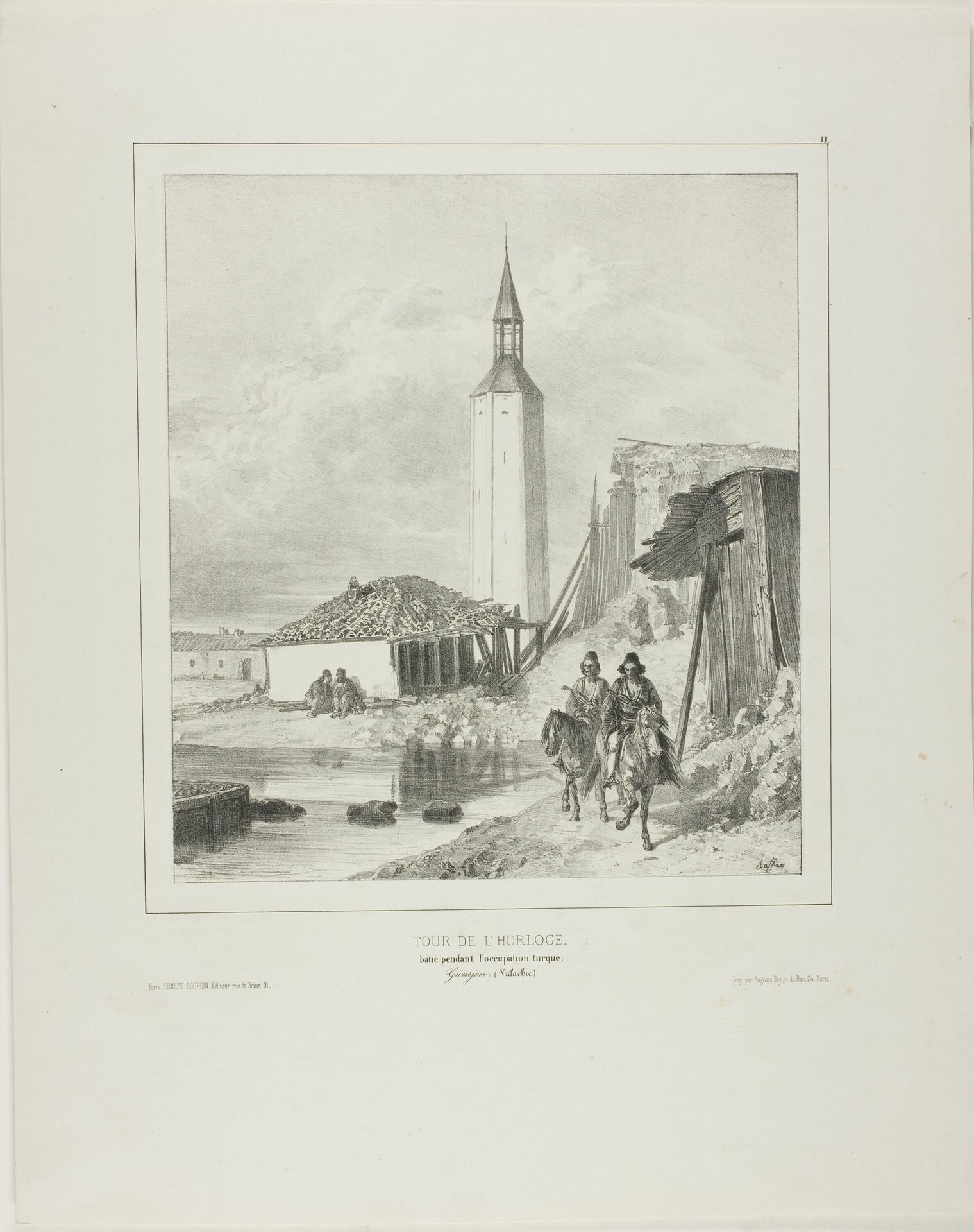 Turn by the Belltower, Framework Pending the Turkish Occupation by Auguste Raffet