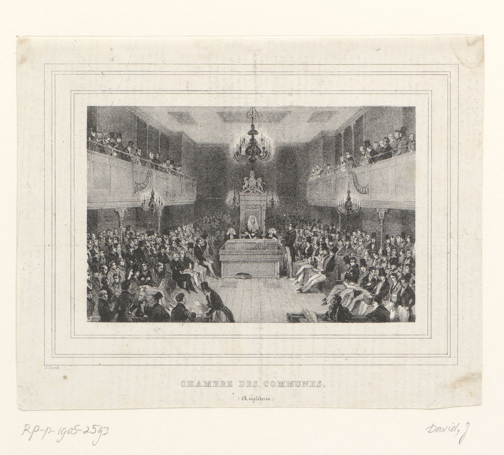 Bijeenkomst van het House of Commons in Londen by Jules David