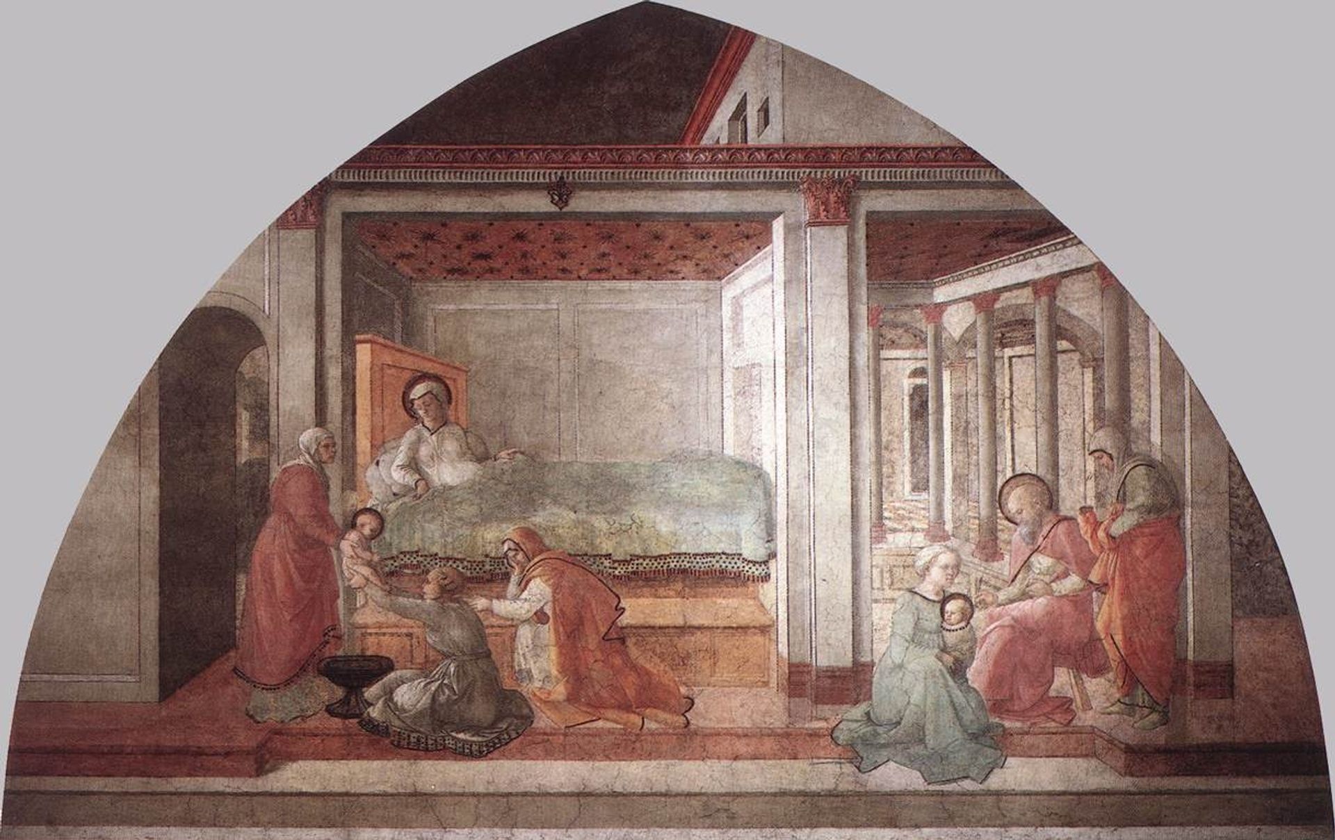 Birth and Naming St. John by Filippo Lippi