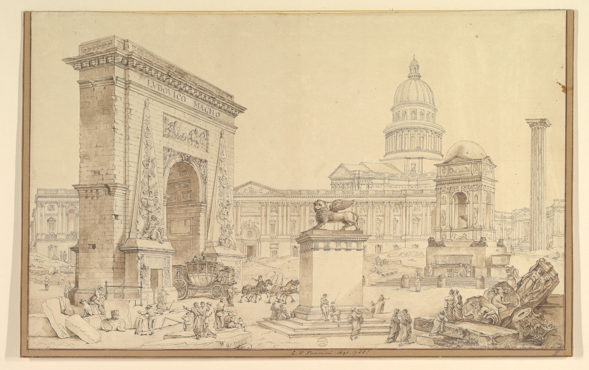 Monuments of Paris by Hubert Robert