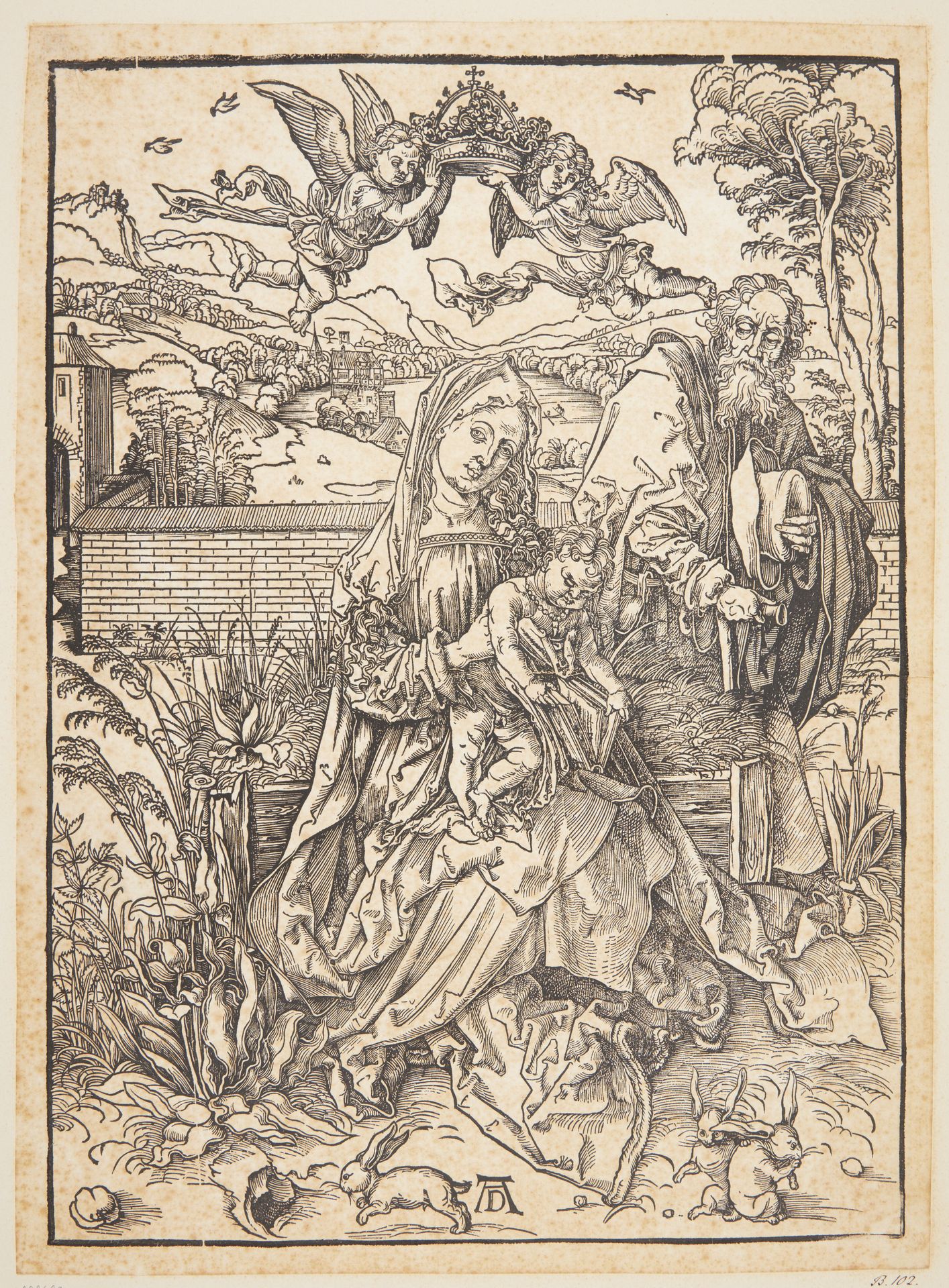 The Holy Family with three hares by Albrecht Dürer