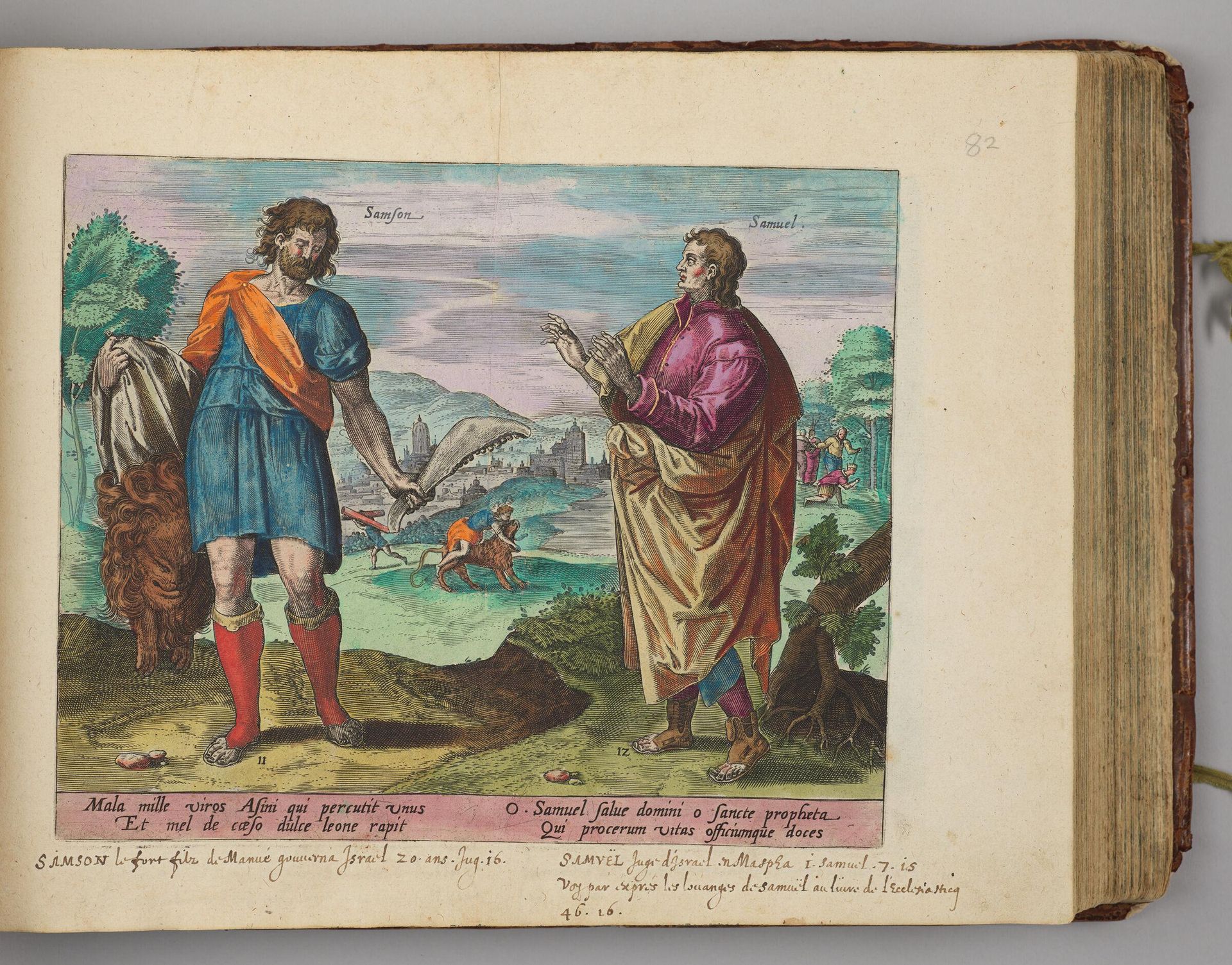 Samson and Samuel by Hans Collaert the Elder