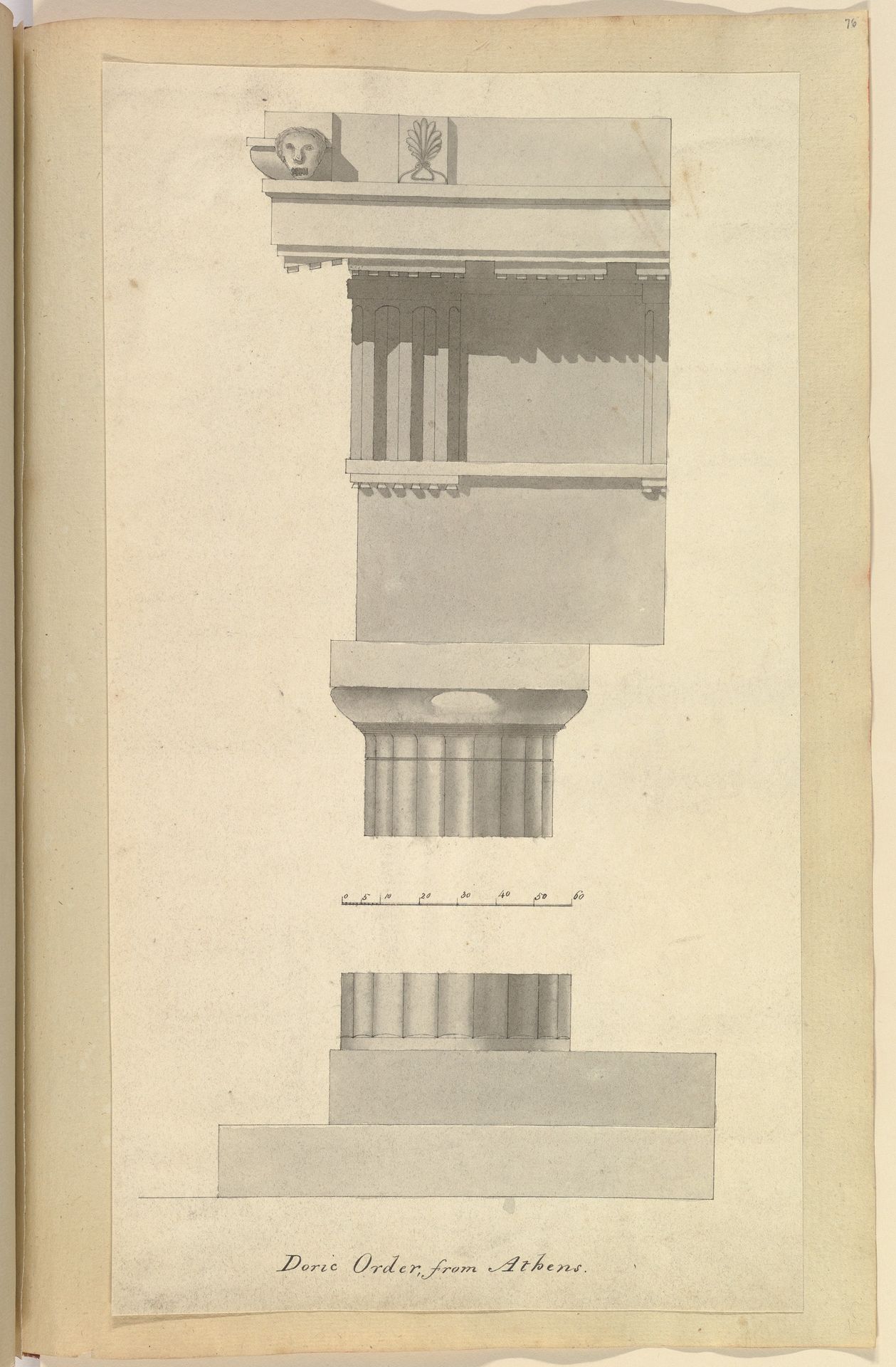 Doric Order from Athens by Alfred Henry Forrester