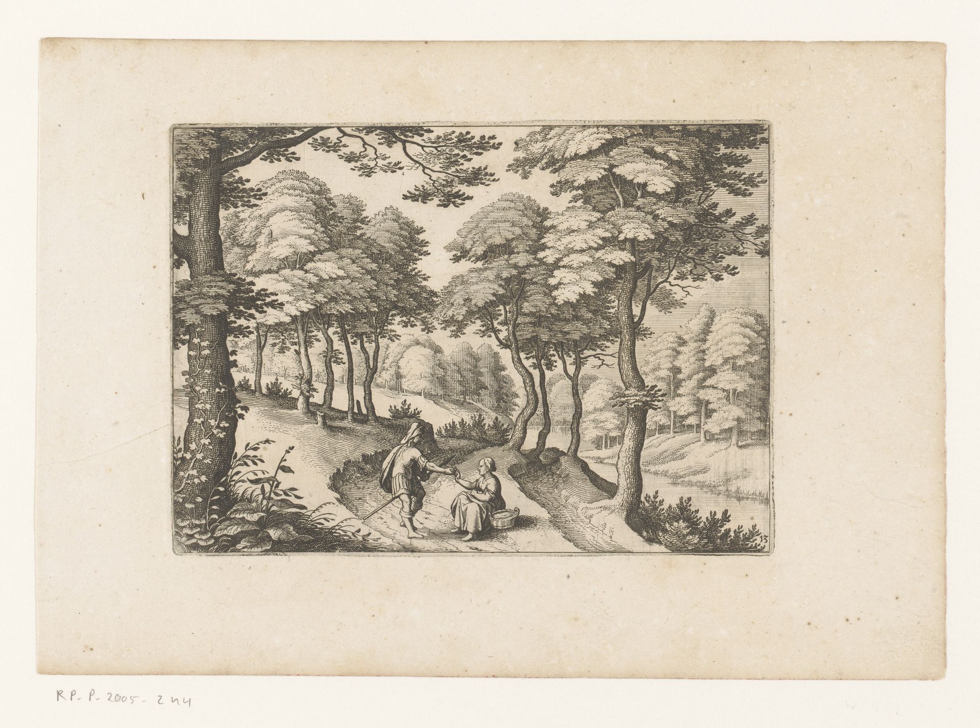 Juda en Thamar by Matthäus (I) Merian