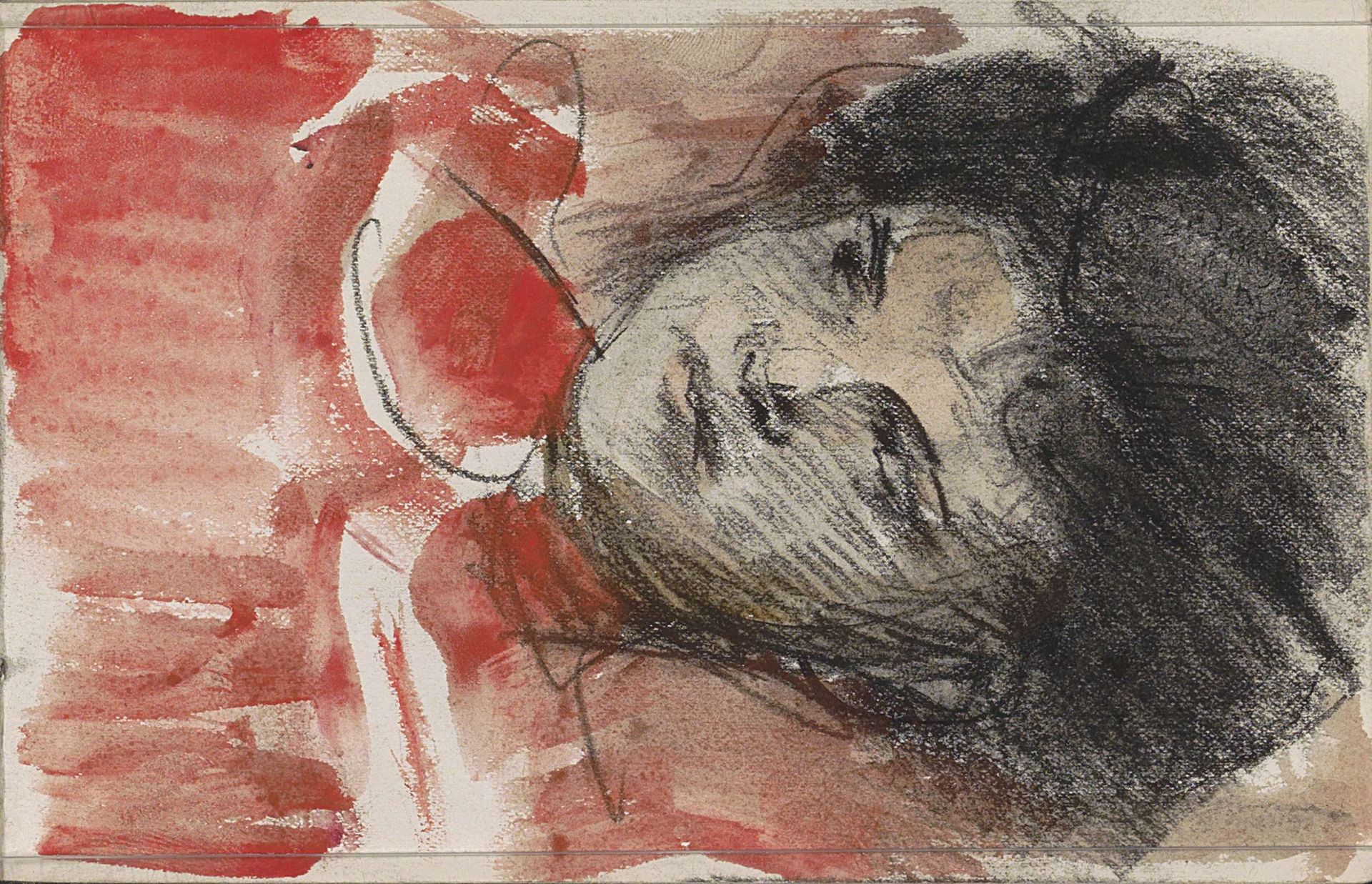Vrouwenhoofd, naar links kijkend by Isaac Israels
