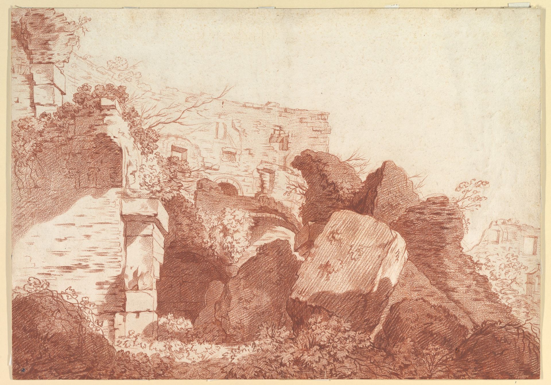 Ruins of the Colosseum by Joseph Benoît Suvée