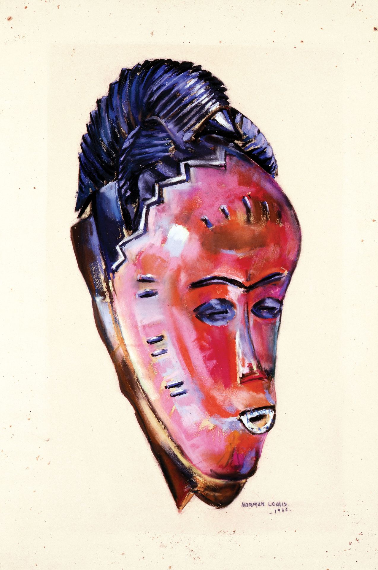 Baule Mask by Norman Lewis