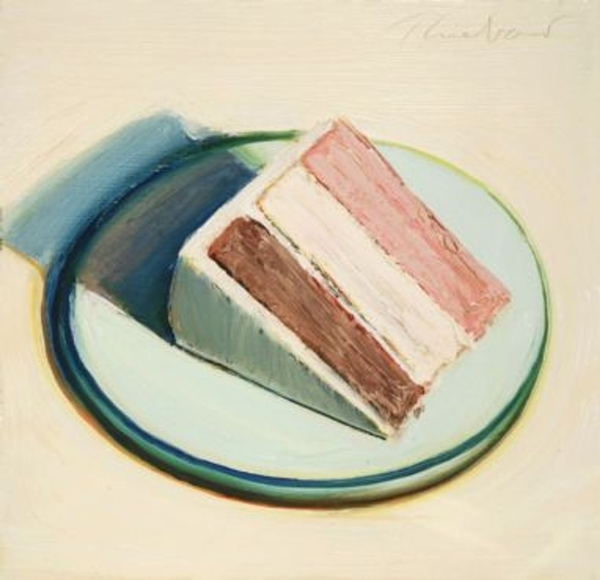Cake Slice by Wayne Thiebaud