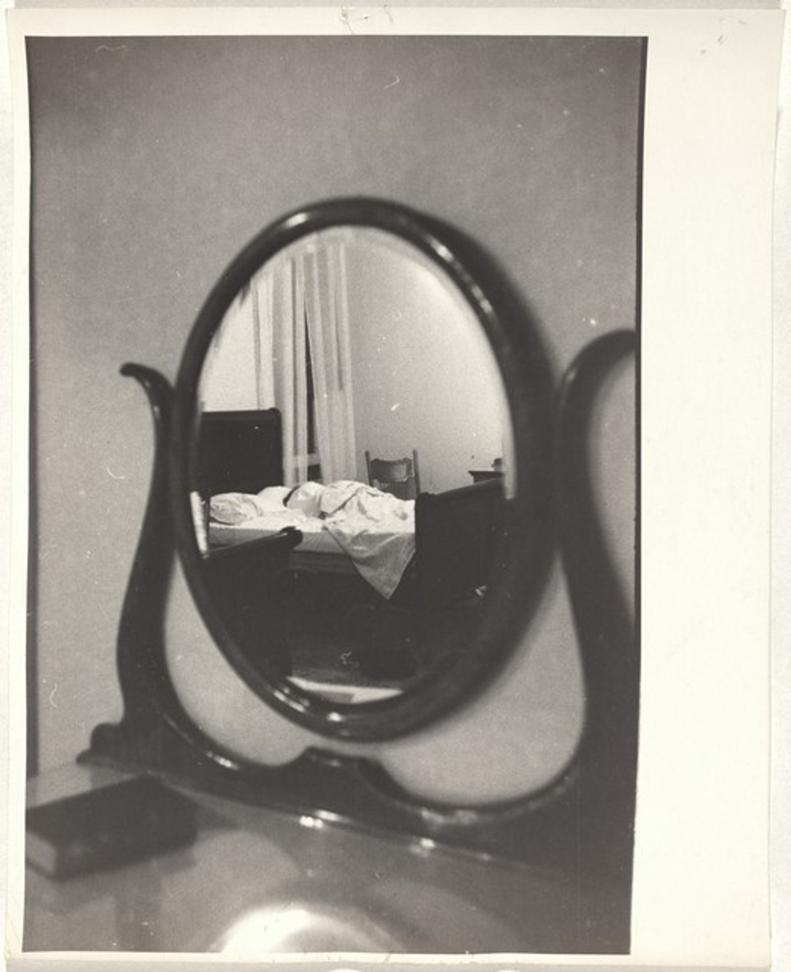 Family in mirror--Santa Cruz, California by Robert Frank