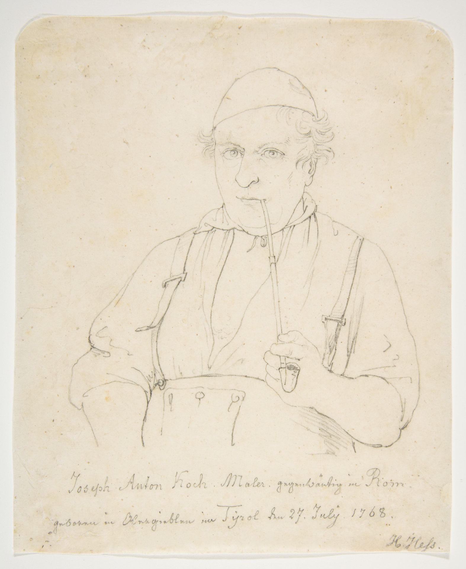 Portrait of Johann Anton Koch by Hieronymus Hess