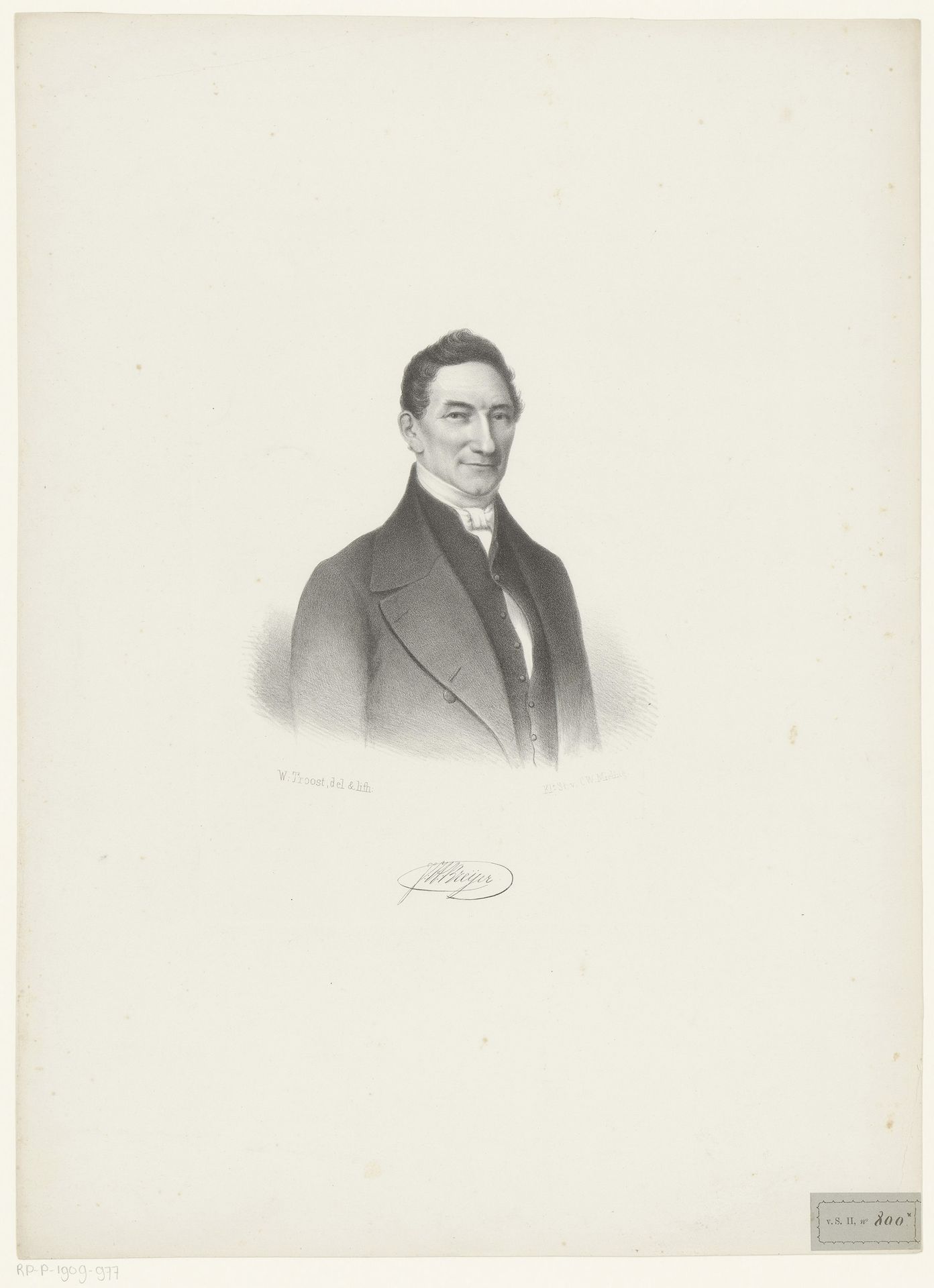 Portret van Jan Hendrik Breijer by Willem (II) Troost