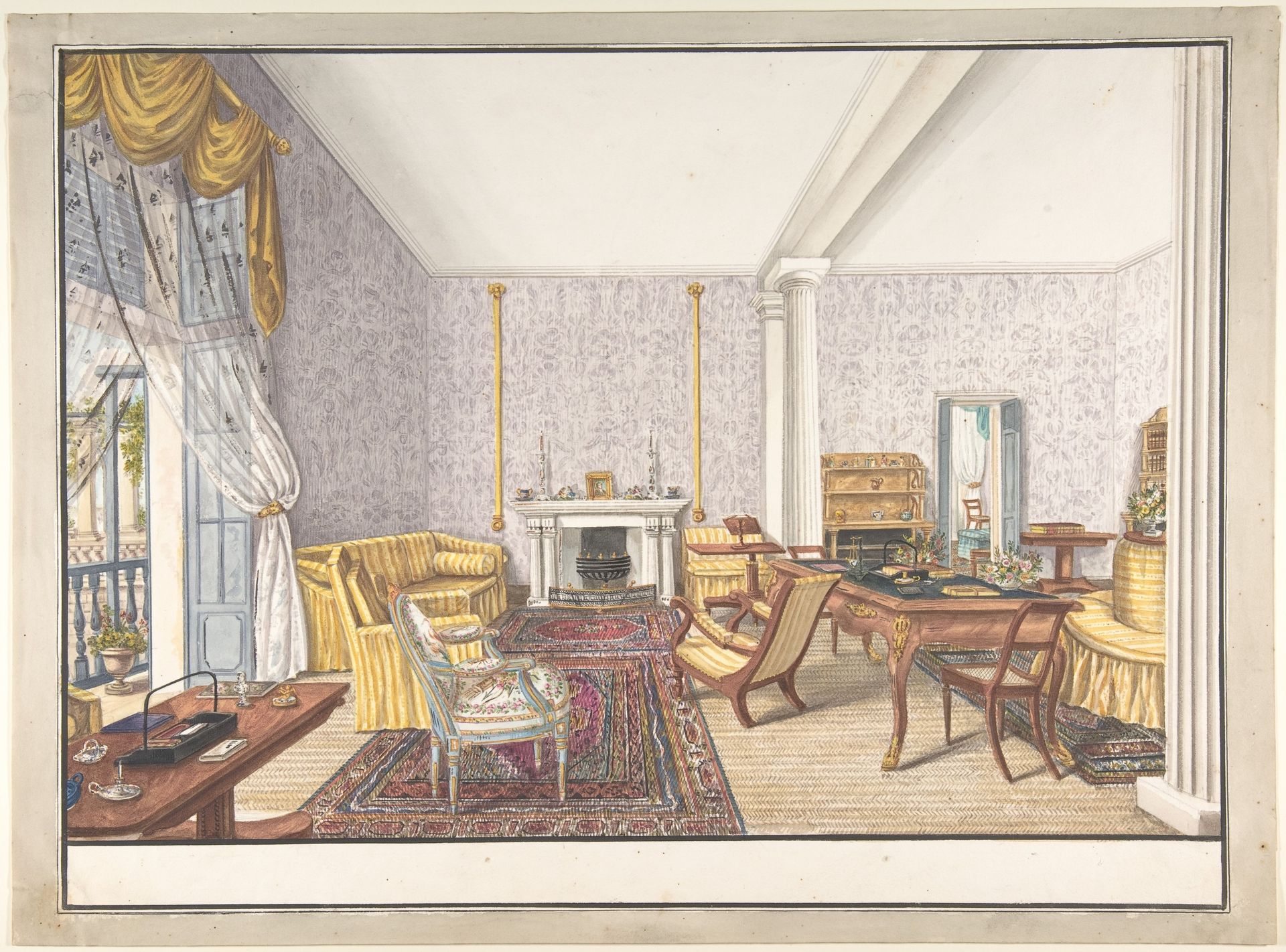 Design for interior by Charles de Brocktorff