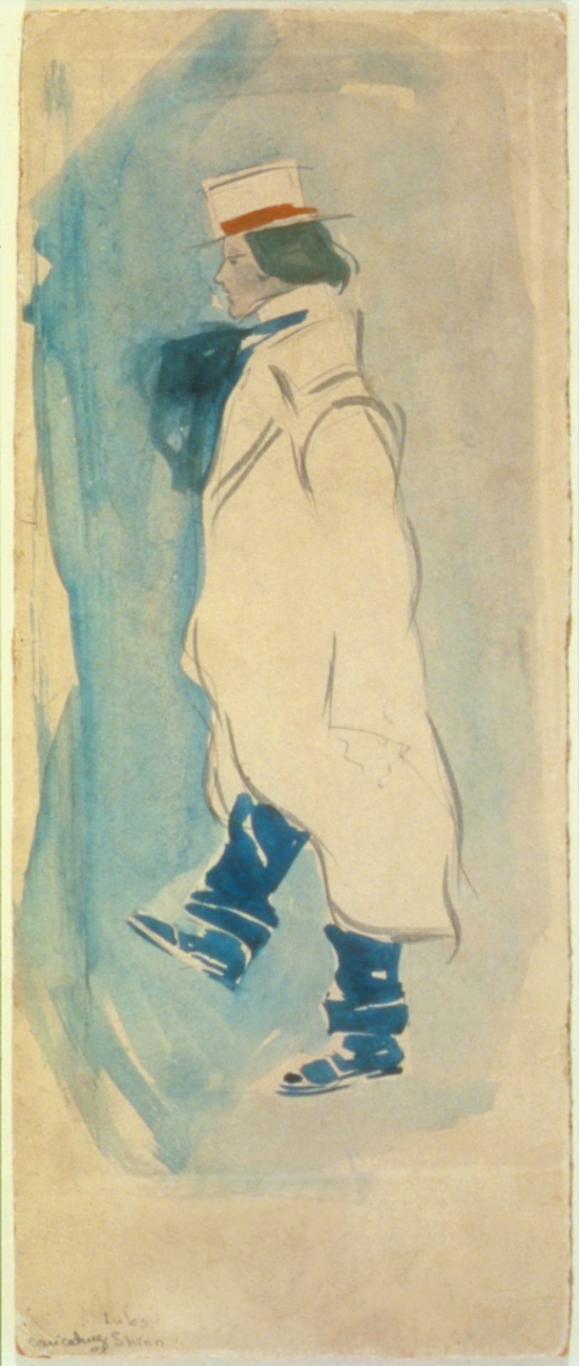Caricature of Everett Shinn by George Luks
