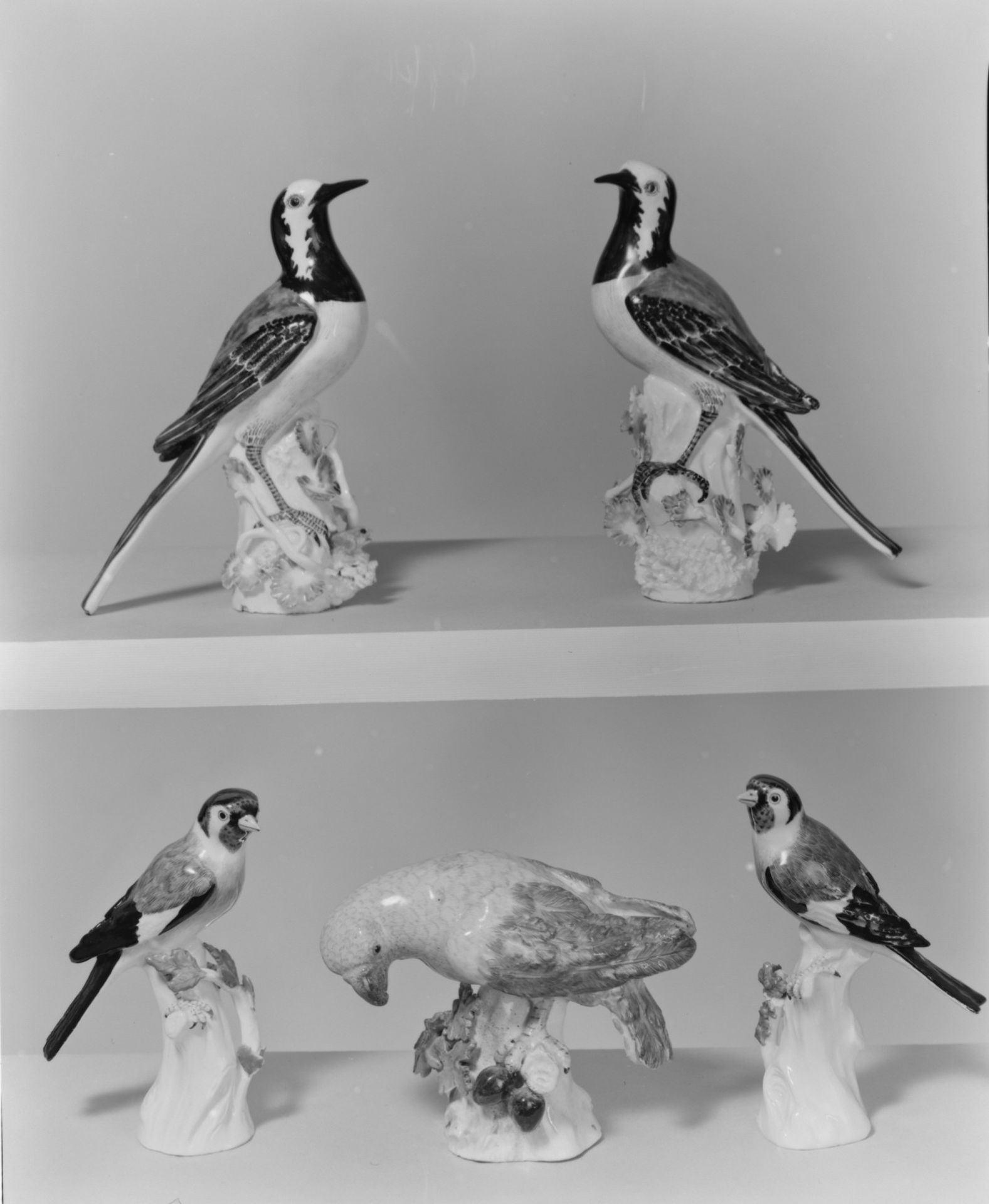 Wagtail (one of a pair) by Meissen Manufactory