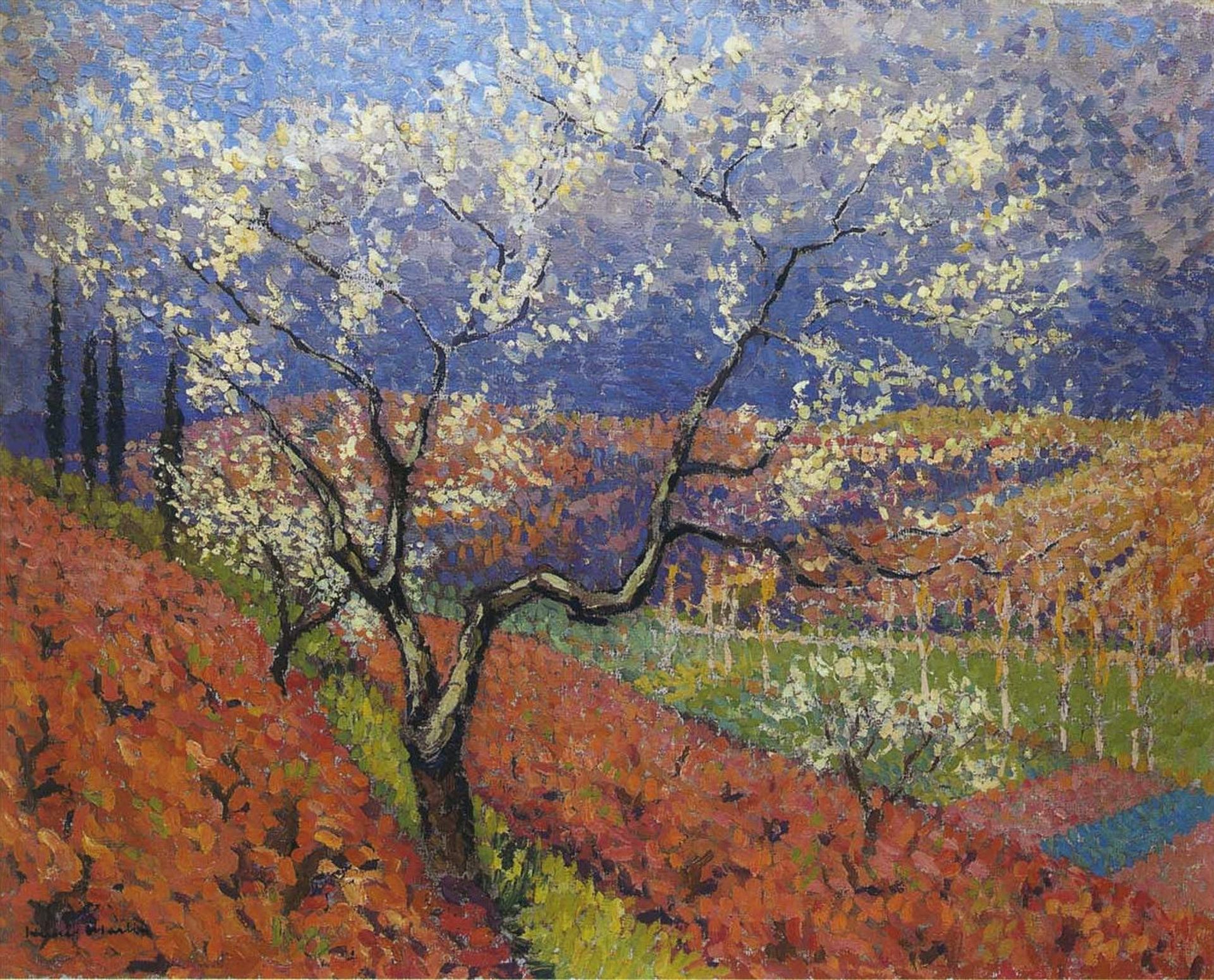 Trees in Flower by Henri Martin