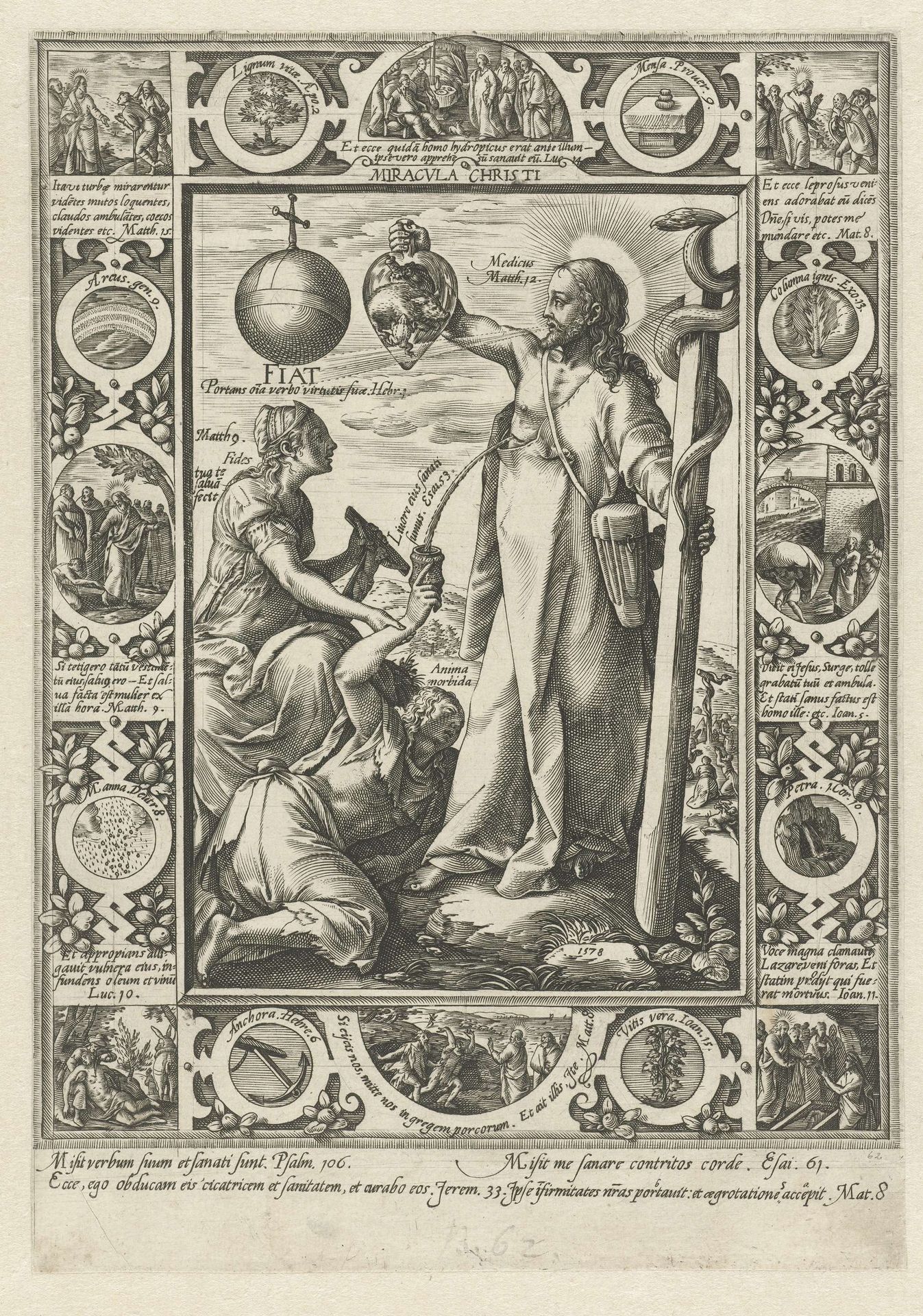 Wonderen van Christus by Hendrick Goltzius